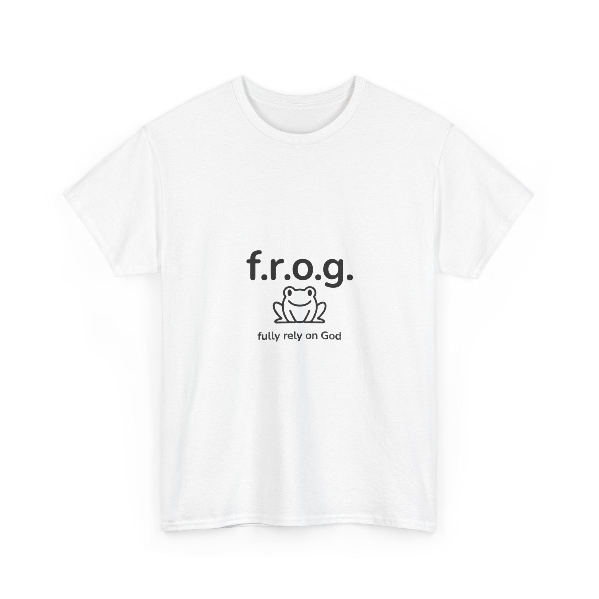 Fully Rely On God (F.R.O.G.) T-Shirt — Cute Frog Faith Tee