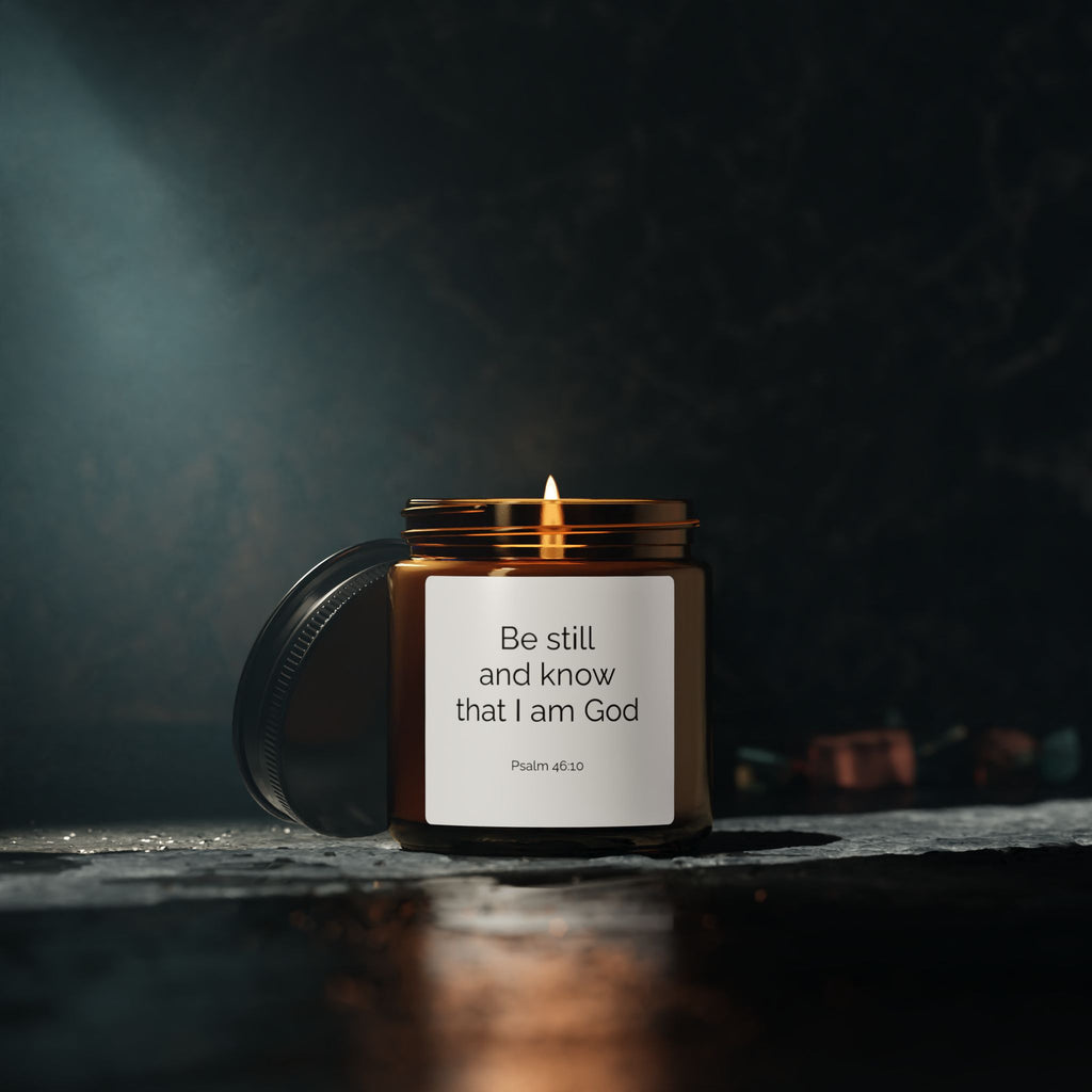 Be Still and Know... (Psalm 46:10)  — Minimalist Soy Candle