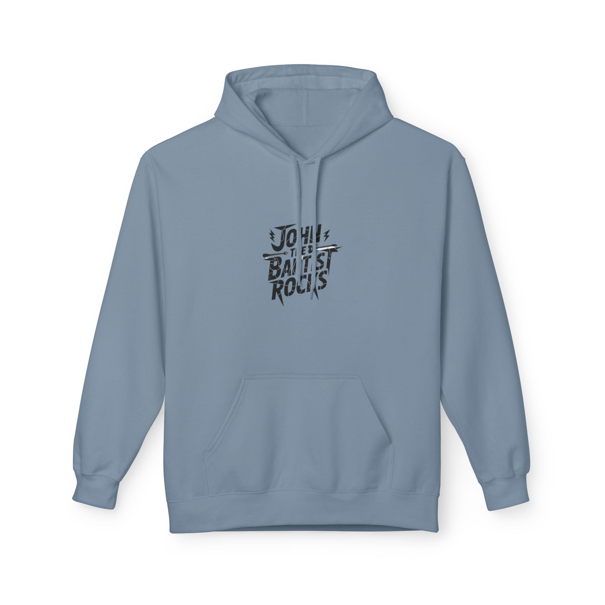 John the Baptist Rocks Hoodie — Christian Faith Graphic Pullover
