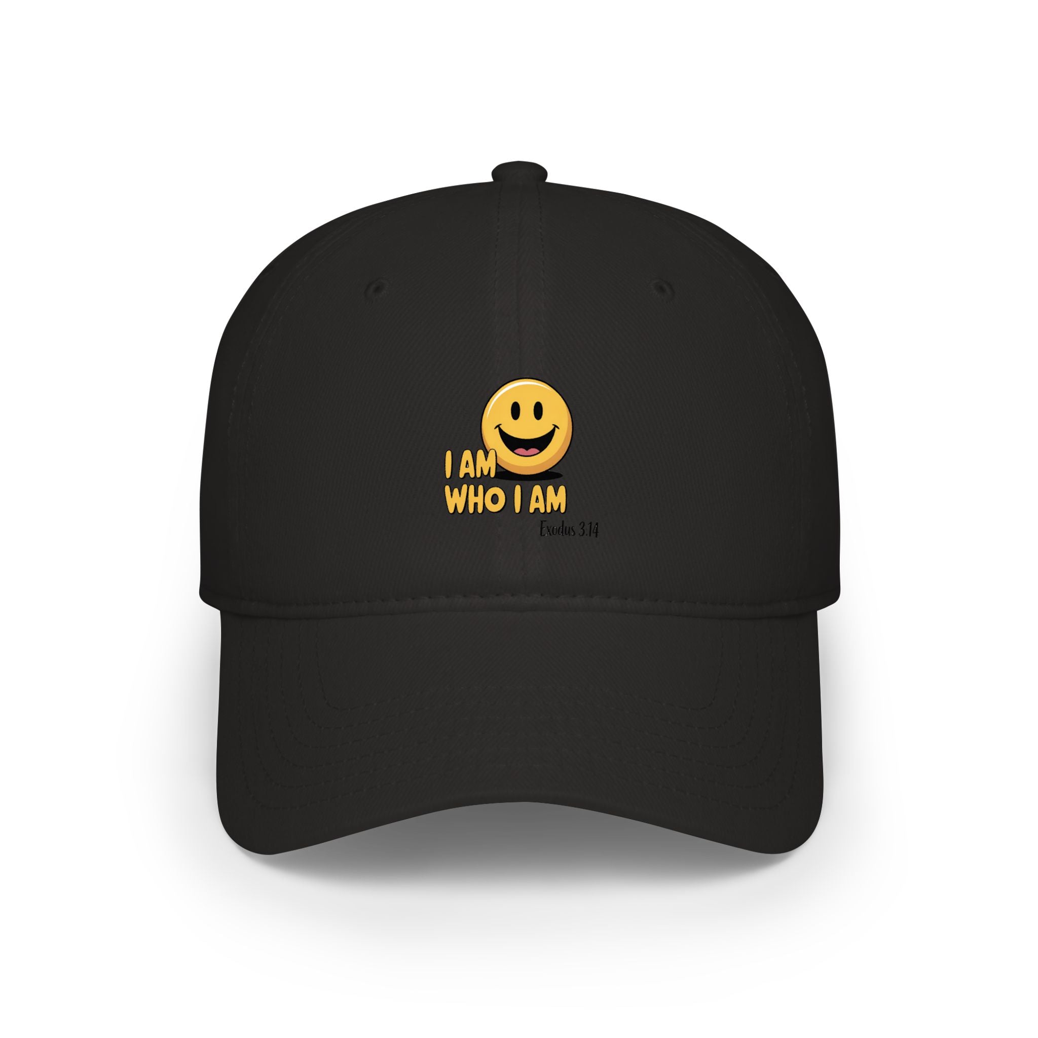 Smiley 'I Am Who I Am' Low Profile Baseball Cap