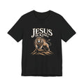 Jesus Lion Graphic T-Shirt — Faith-Based Christian Tee