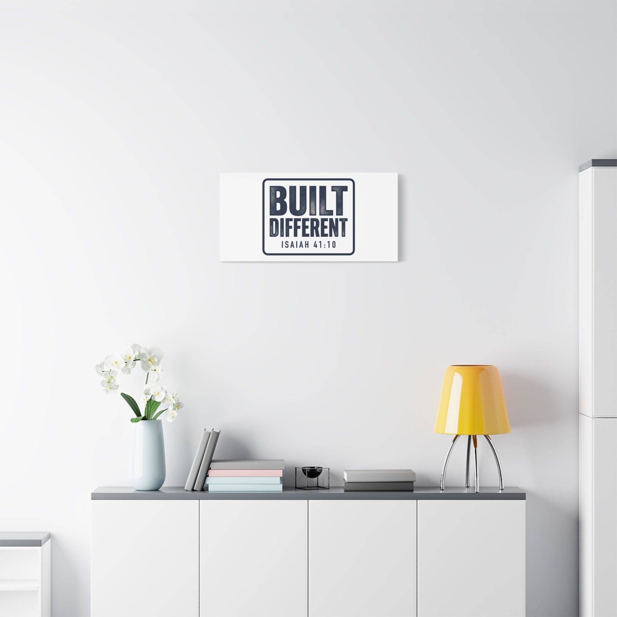 Built Different Isaiah 41:10 Canvas Wall Art