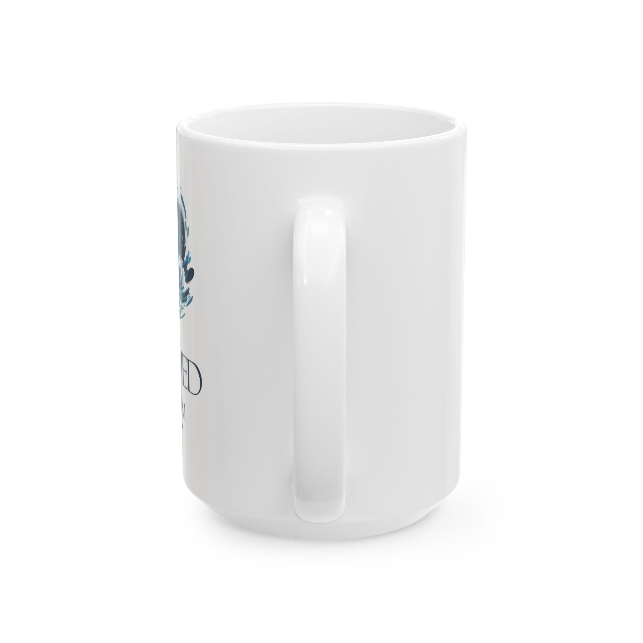 He Calmed the Storm Mug — Christian Faith Waves Coffee Cup