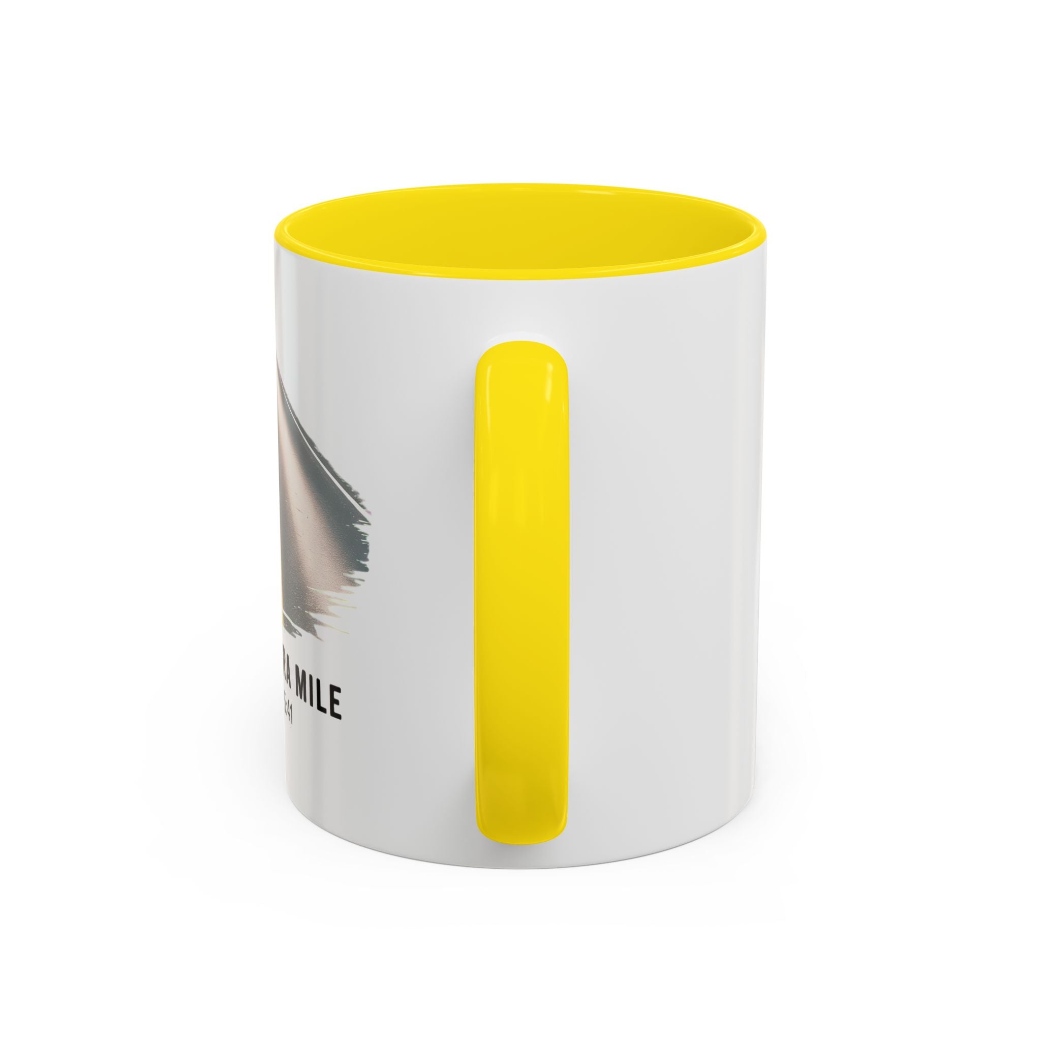 Go the Extra Mile Accent Coffee Mug — Matthew Bible Verse Road Design (11/15oz)