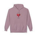 Christian Hoodie — 'Love Never Ends' Heart Design (1 Cor. 13:8)