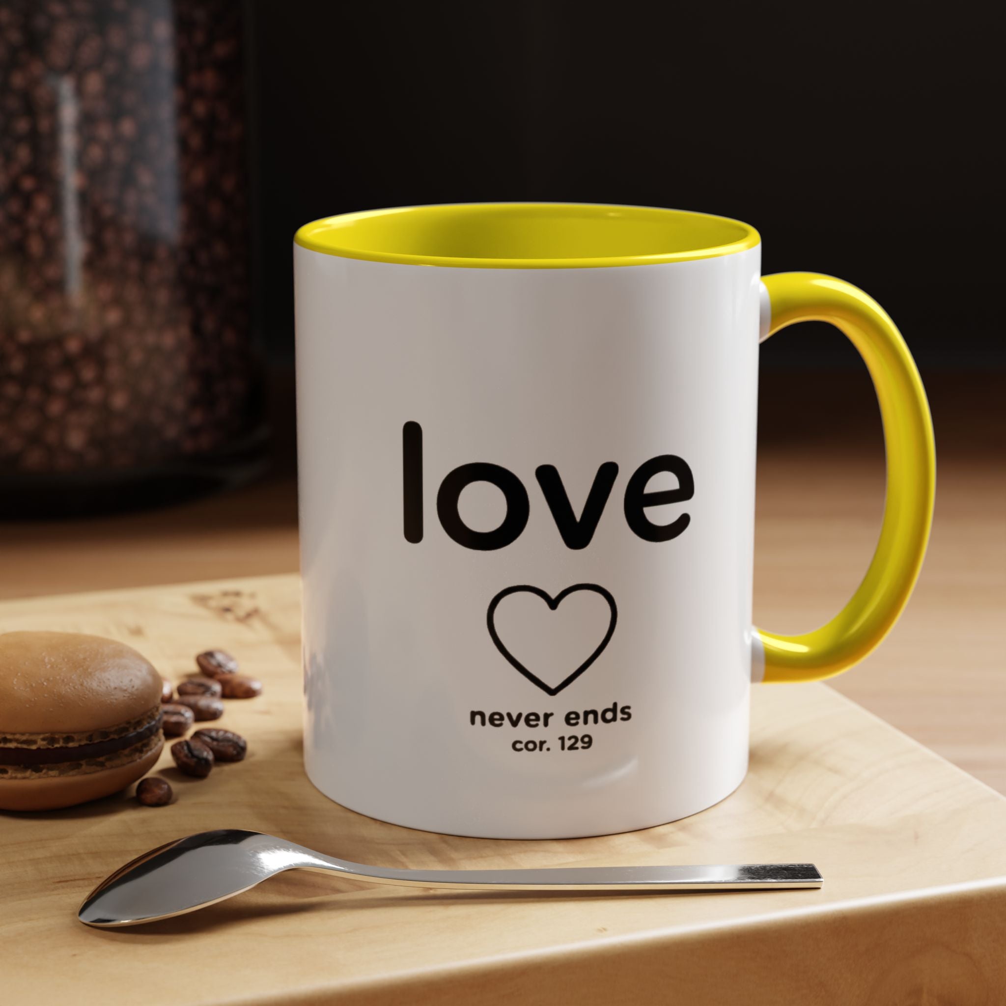Sip & Smile Love never ends – Inspirational Mug
