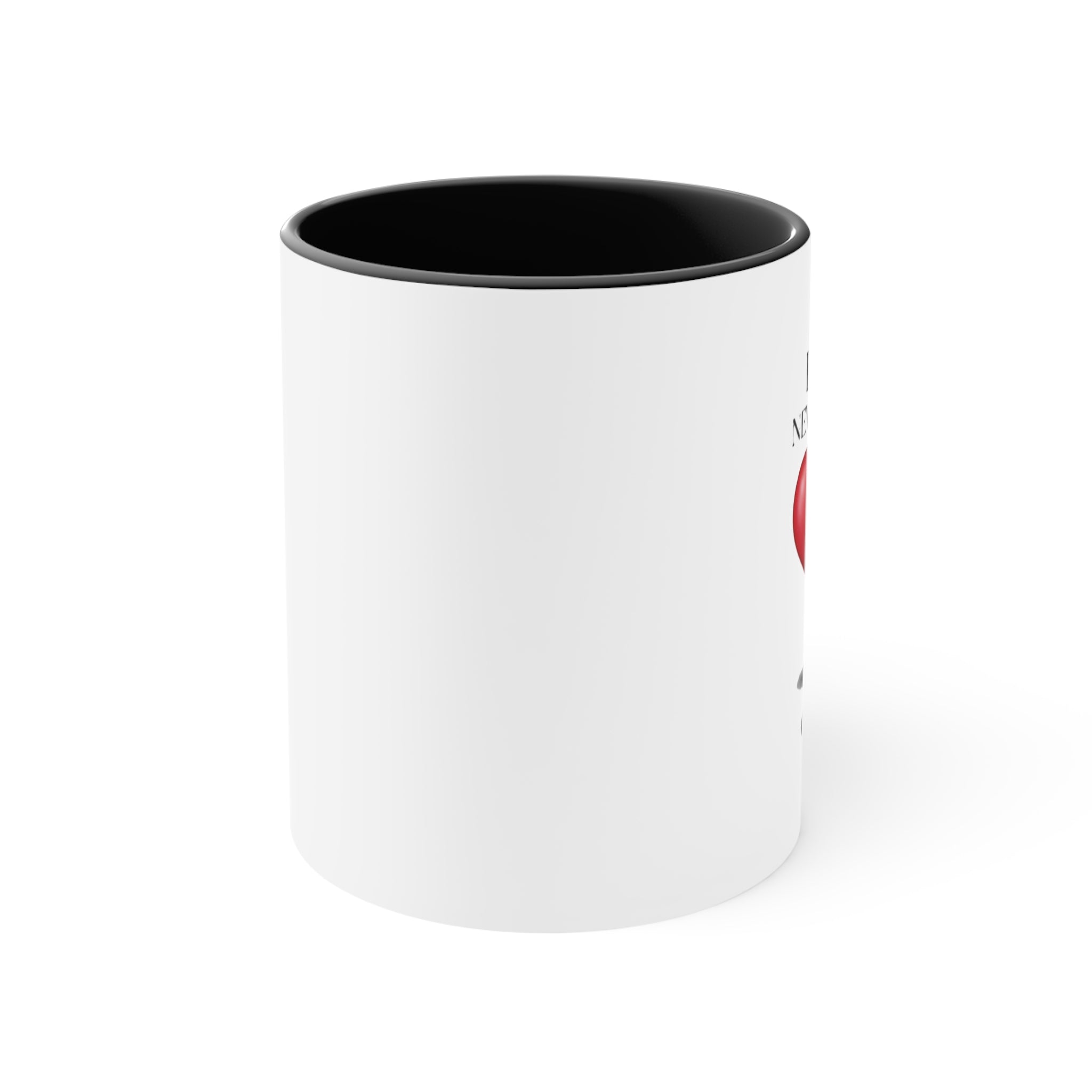 Love Never Ends Mug — Heart Accent Ceramic Mug