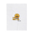 Plush Blanket — "I Am Who I Am" Smiley Bible Verse (Exodus 3:14)