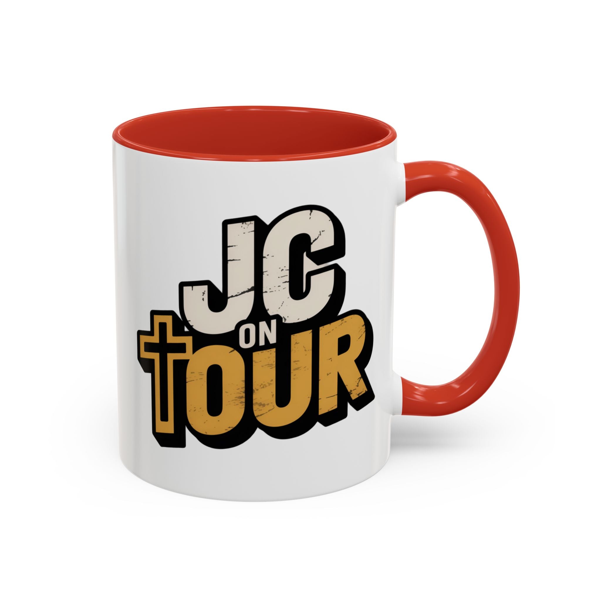 JC on Tour Accent Coffee Mug — Jesus Christ Faith Coffee Cup (11/15oz)