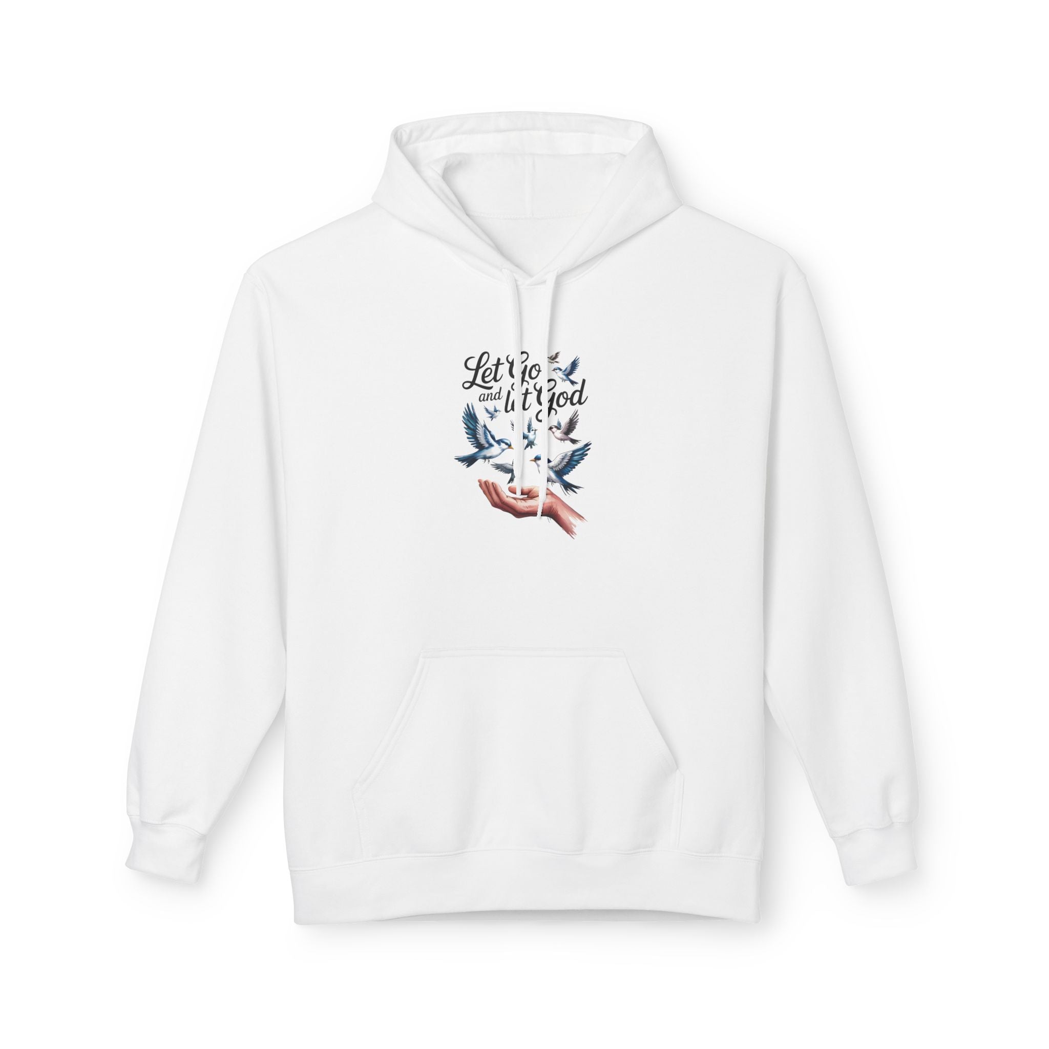 Let It Go With God Hoodie — Faith-Inspired Dove Graphic Pullover