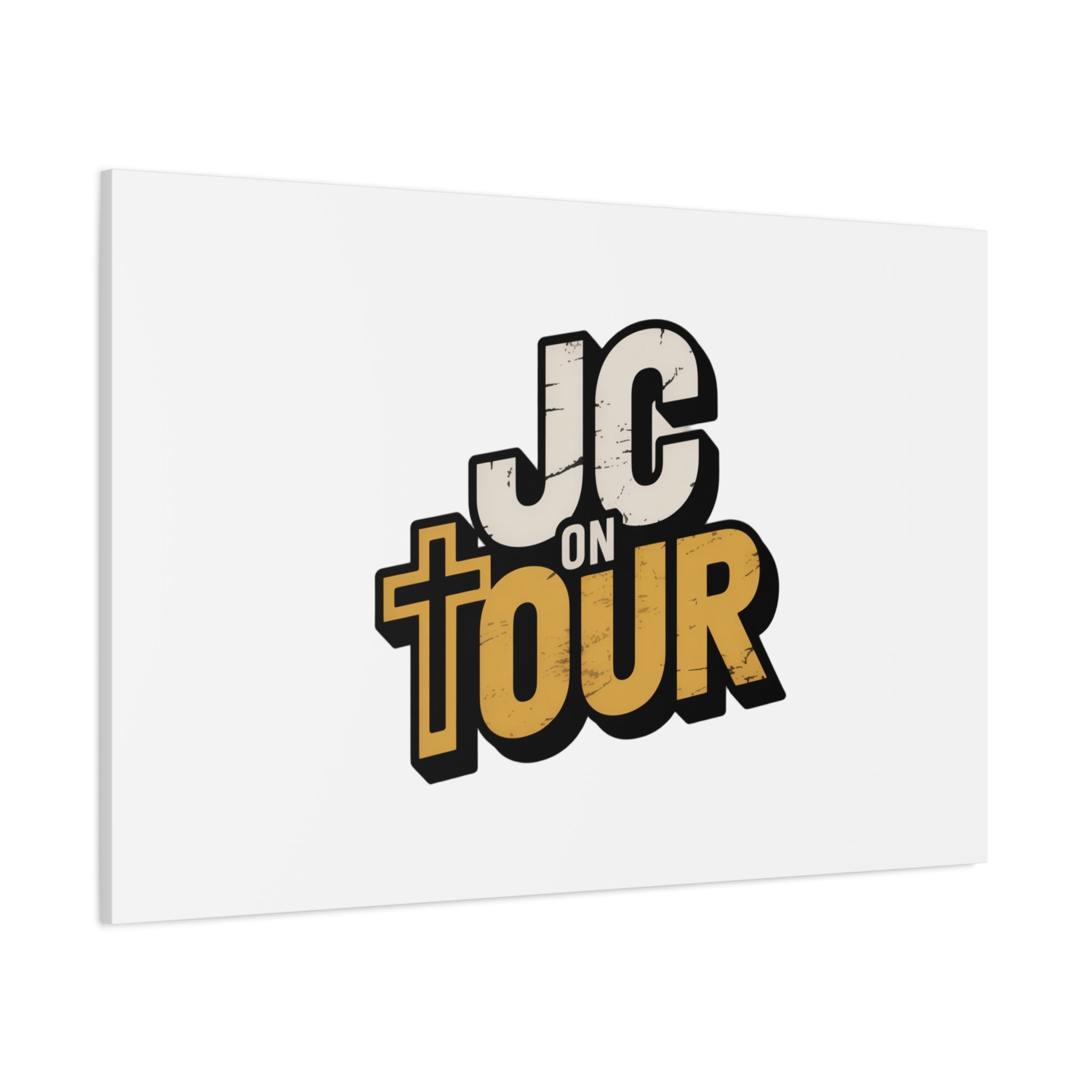 JC on Tour Matte Canvas Wall Art – Christian Faith-Inspired Stretched Canvas