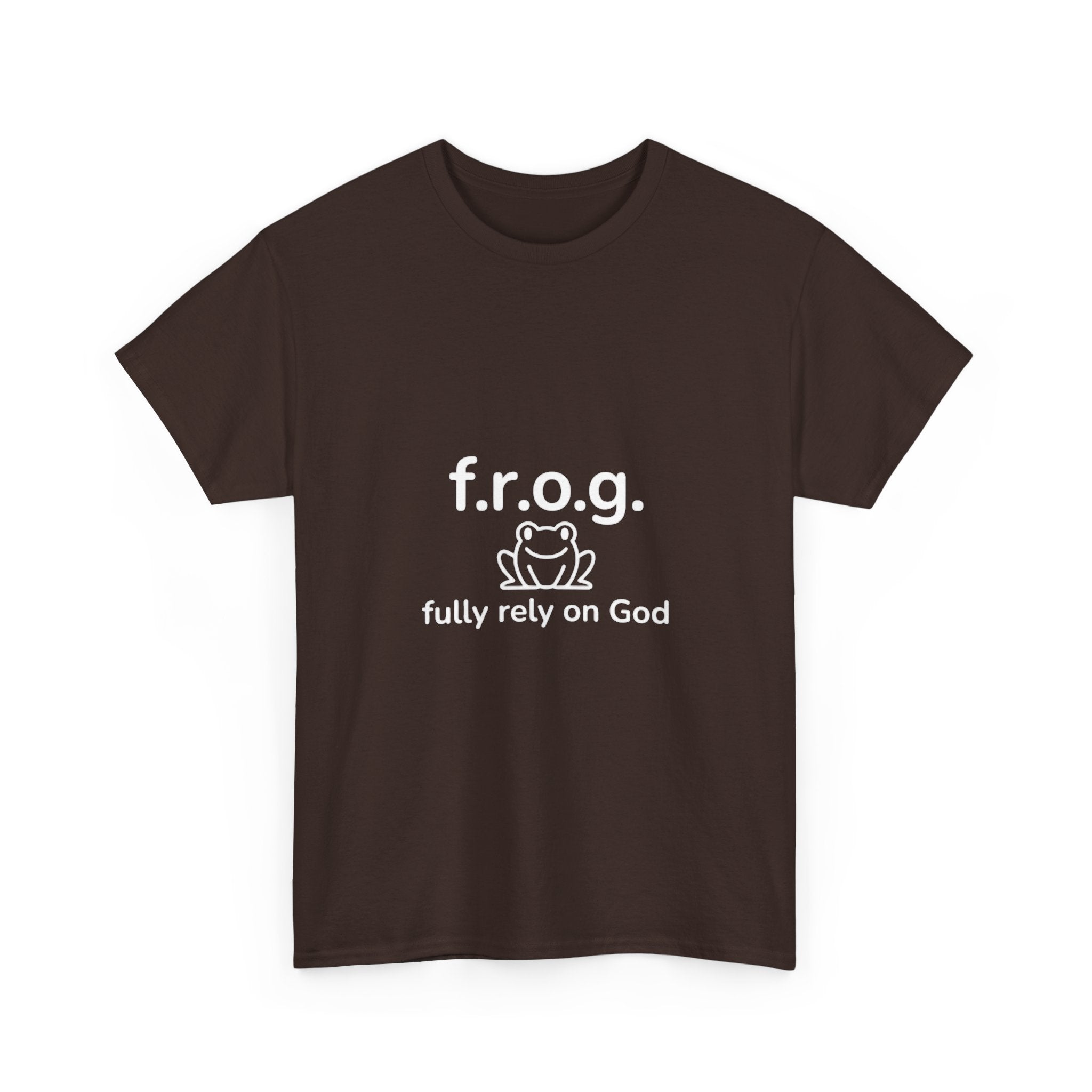 Fully Rely On God (F.R.O.G.) T-Shirt — Cute Frog Faith Tee