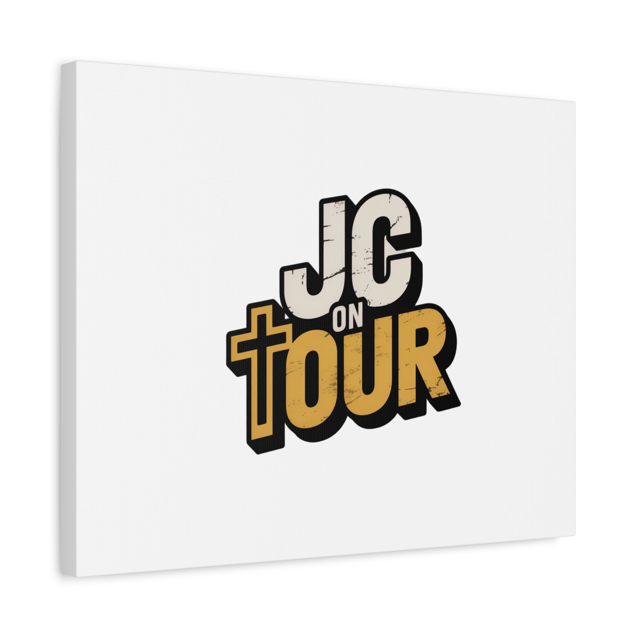 JC on Tour Matte Canvas Wall Art – Christian Faith-Inspired Stretched Canvas