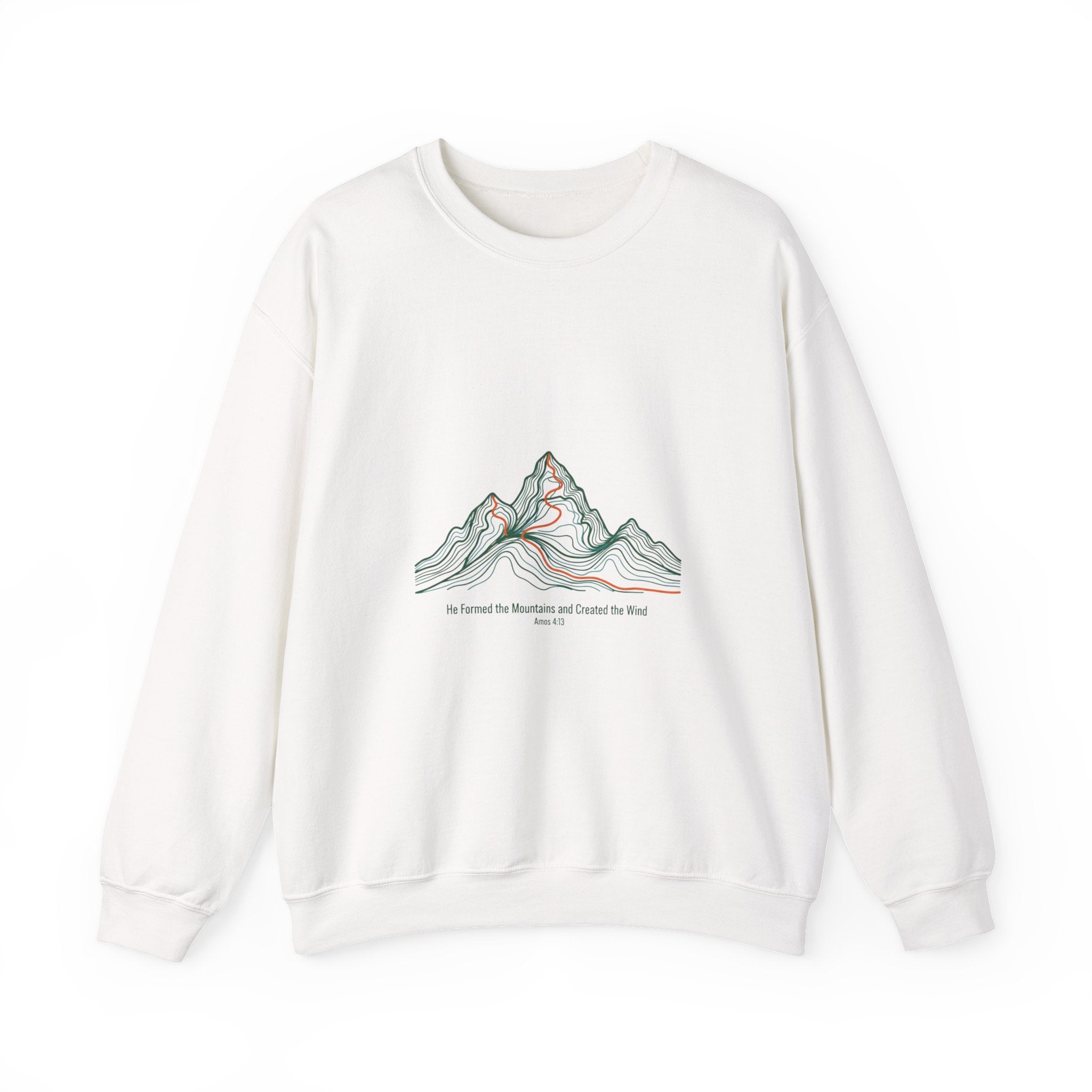 Topographic Contour Mountain Sweatshirt | topographic map print, contour line design