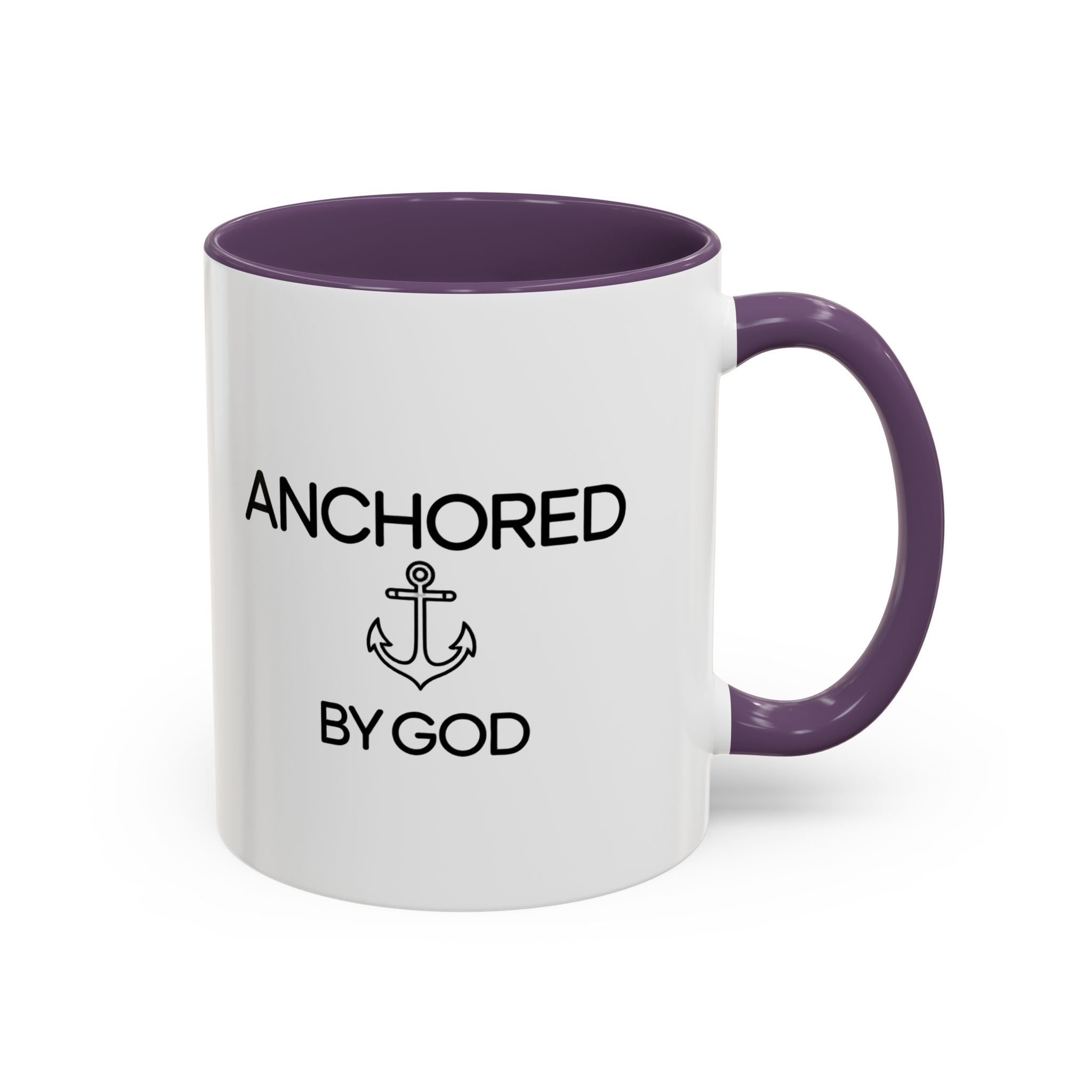 Anchored by God - Inspirational Mug