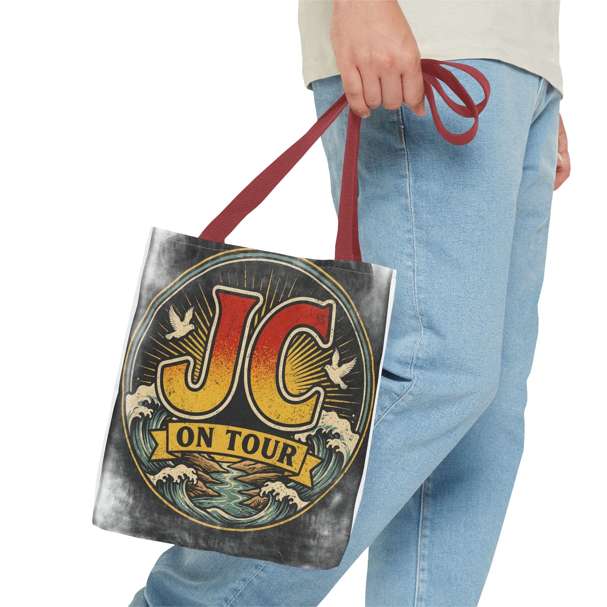 JC On Tour Vintage Graphic Tote Bag