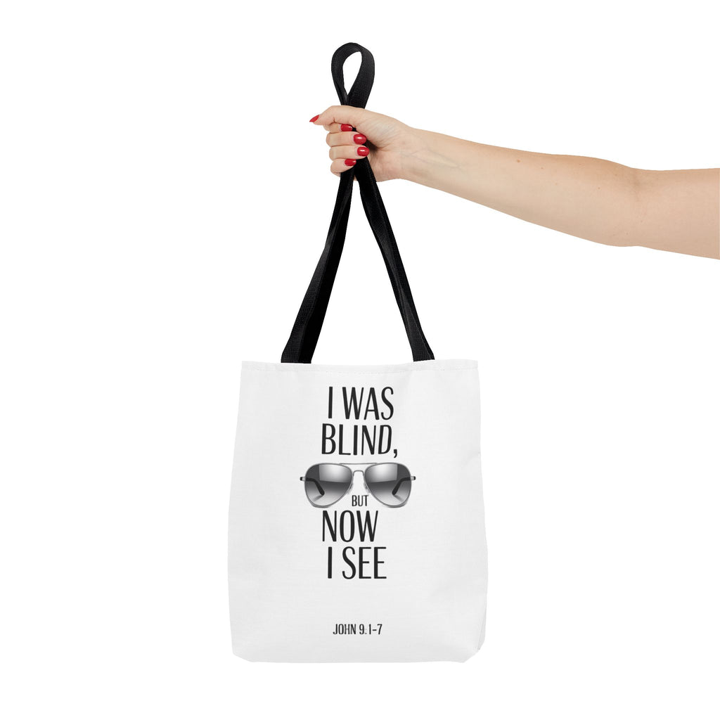Tote Bag — “I Was Blind But Now I See” Sunglasses Design