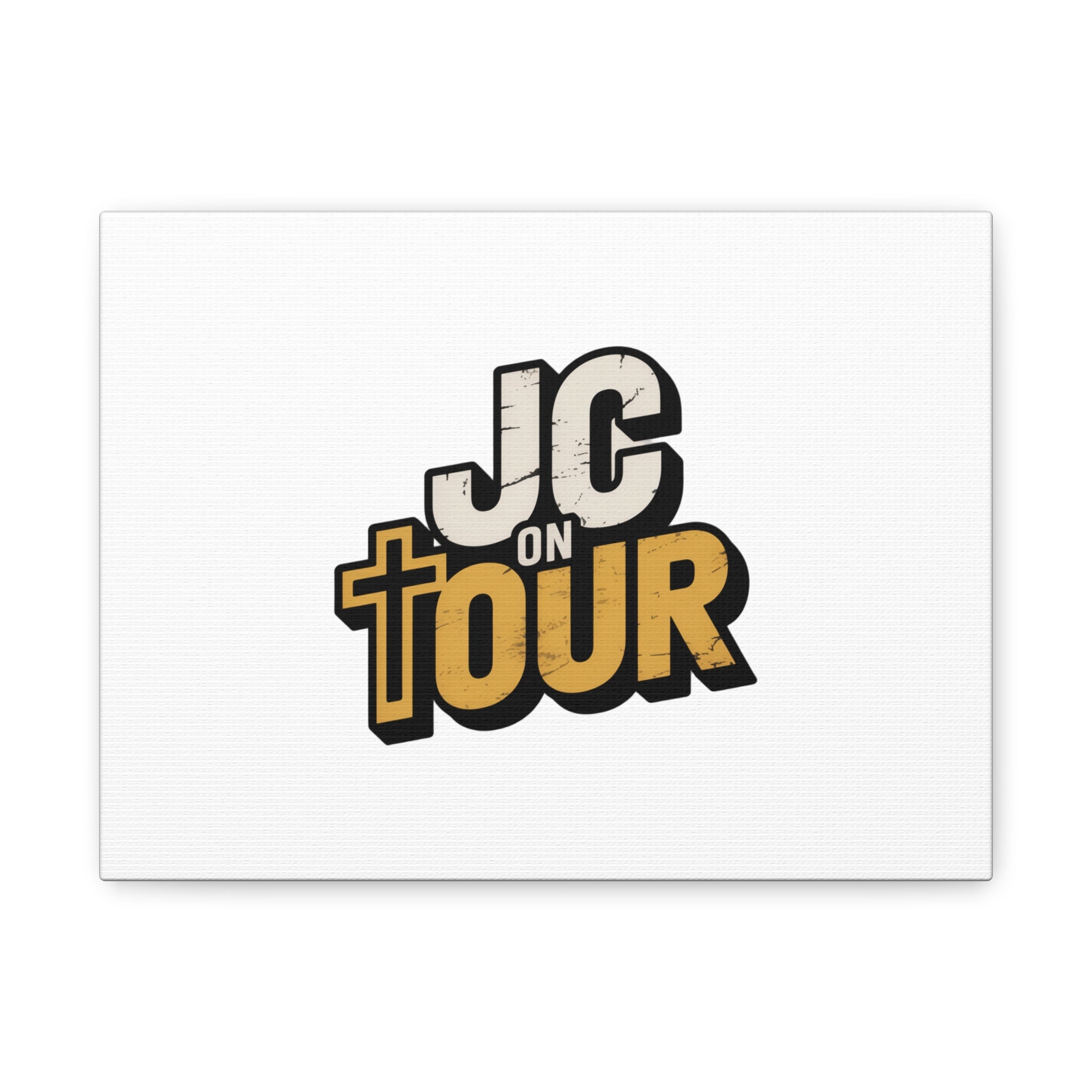 JC on Tour Matte Canvas Wall Art – Christian Faith-Inspired Stretched Canvas