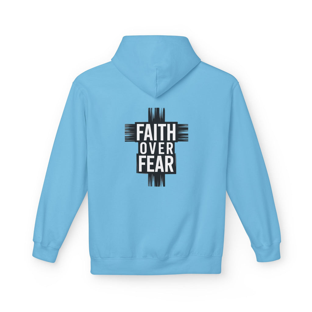 Faith Over Fear Hoodie — Be Strong and Courageous Christian Inspirational Sweatshirt