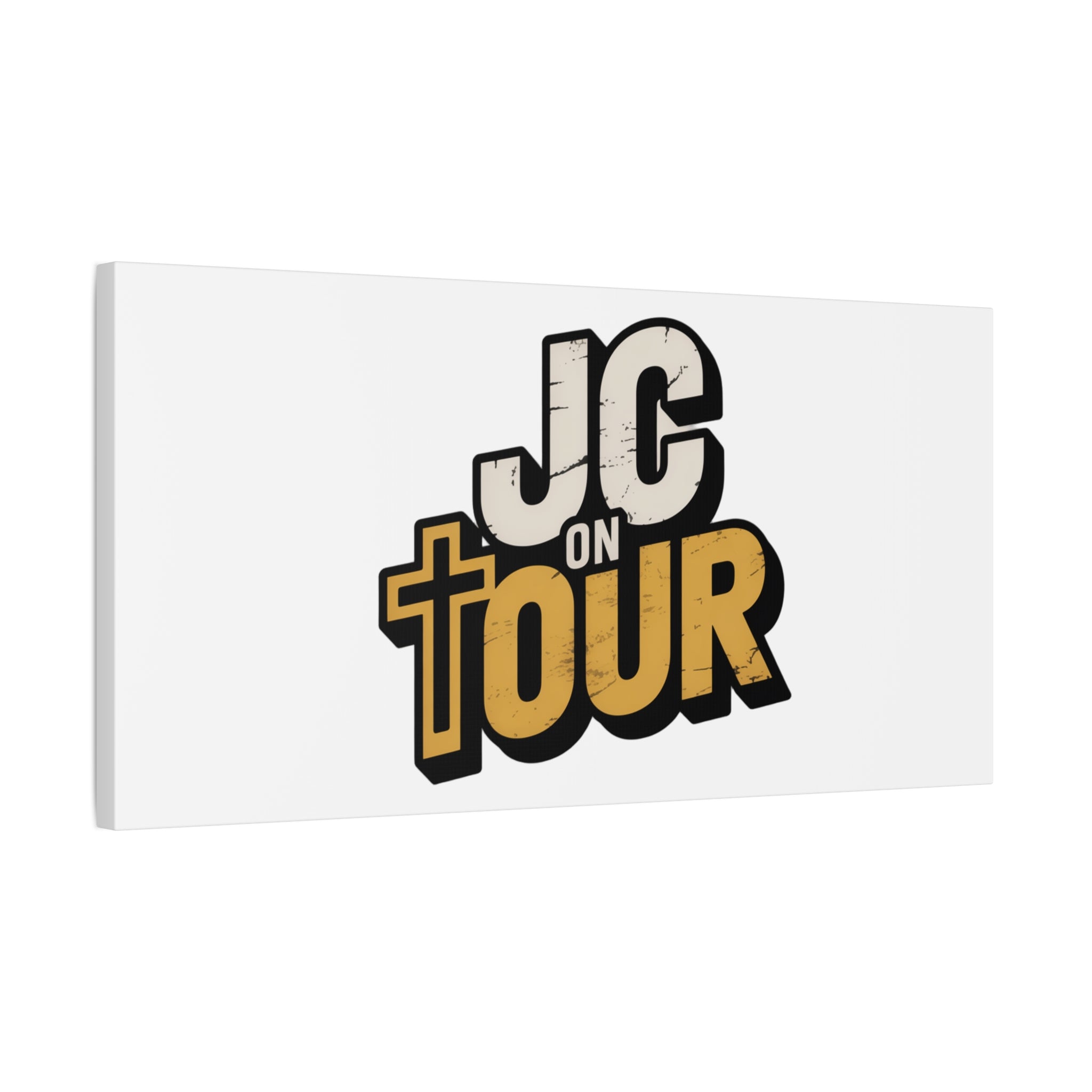 JC on Tour Matte Canvas Wall Art – Christian Faith-Inspired Stretched Canvas