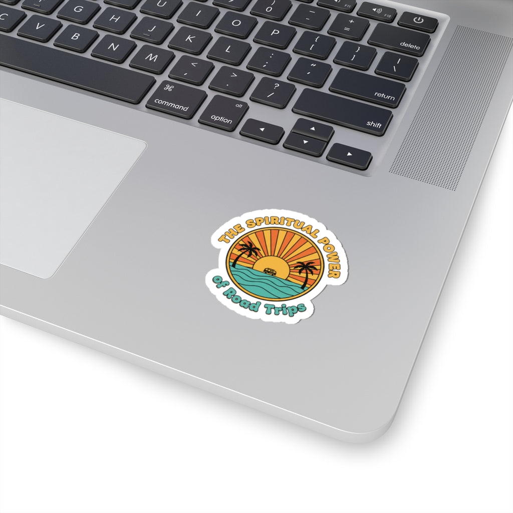 Spiritual Power of Road Trips Sticker | 70s Sunset Retro Palm Vintage