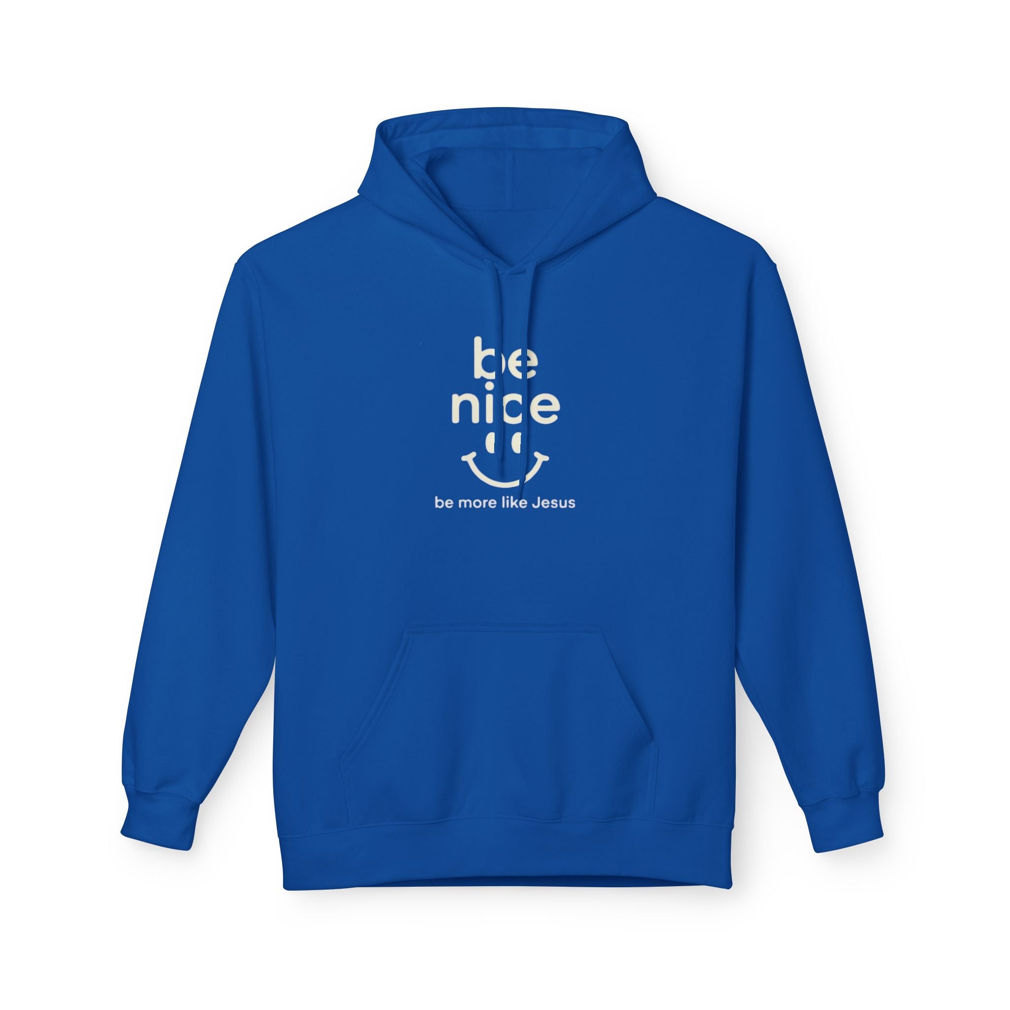 Be Nice Hoodie — Minimal Kindness Graphic Fleece Hoodie