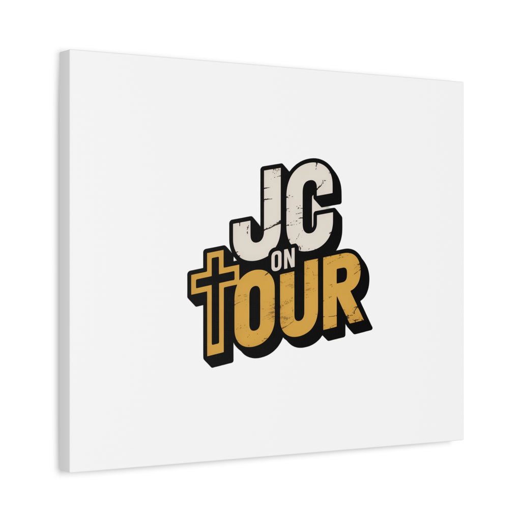 JC on Tour Matte Canvas Wall Art – Christian Faith-Inspired Stretched Canvas