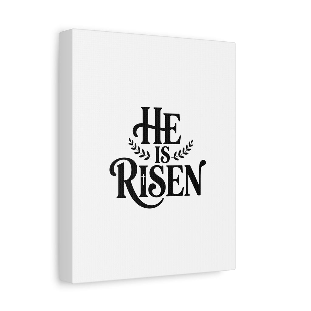 He Is Risen Canvas Print — Christian Easter Wall Art, Matte Stretched Canvas