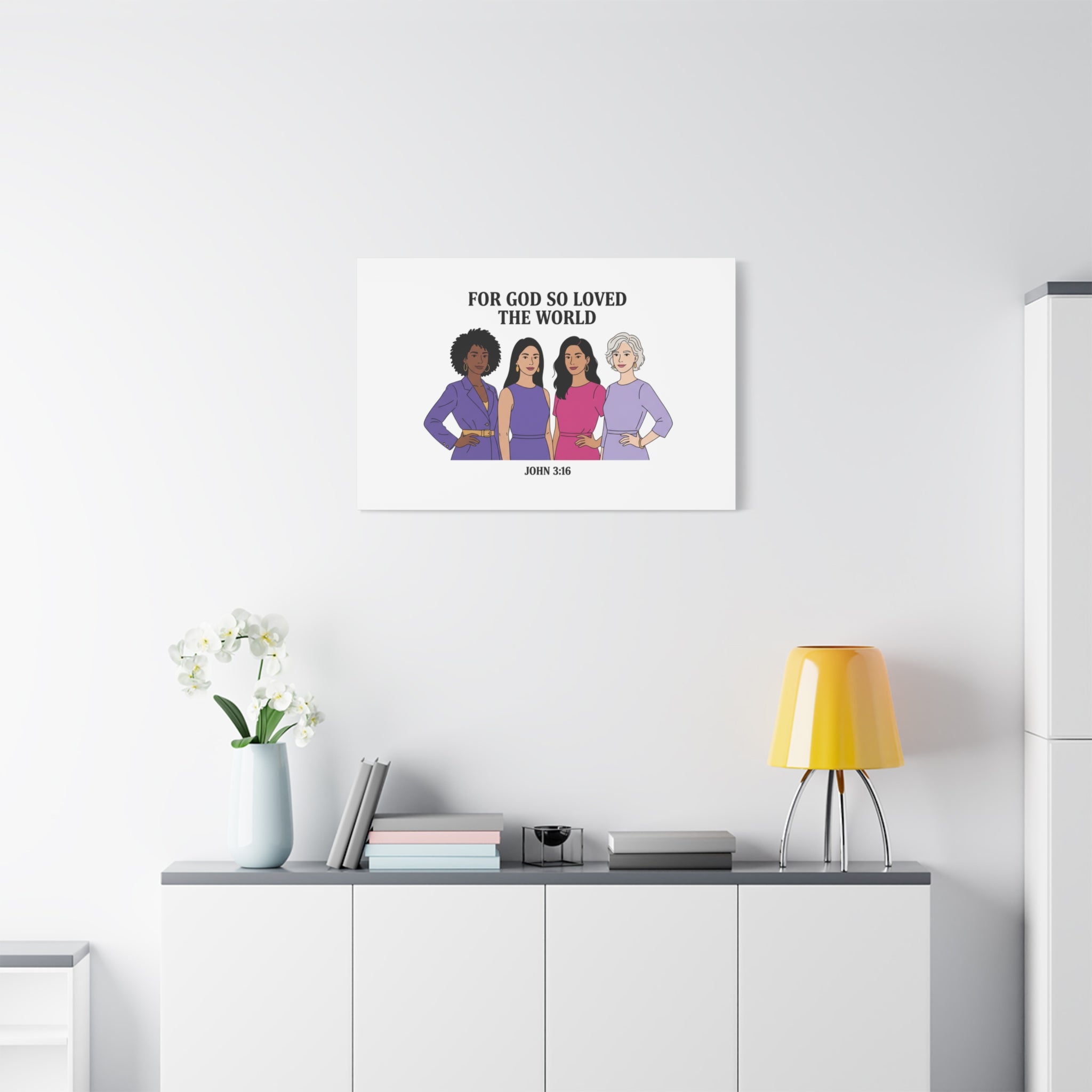 Feminist 'For God So Loved the World' Canvas