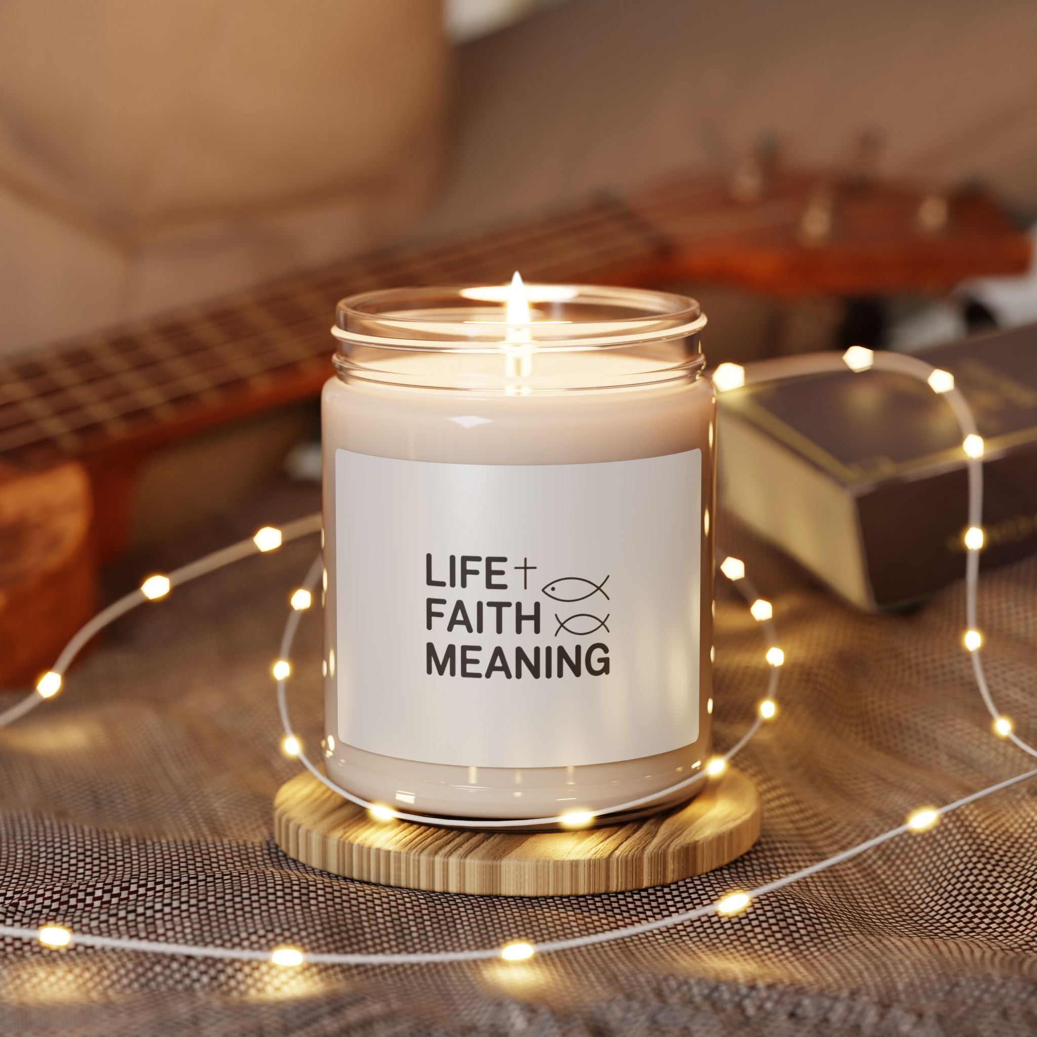 Faith & Meaning Soy Candle — 9oz Scented Jar (Life + Faith Meaning)