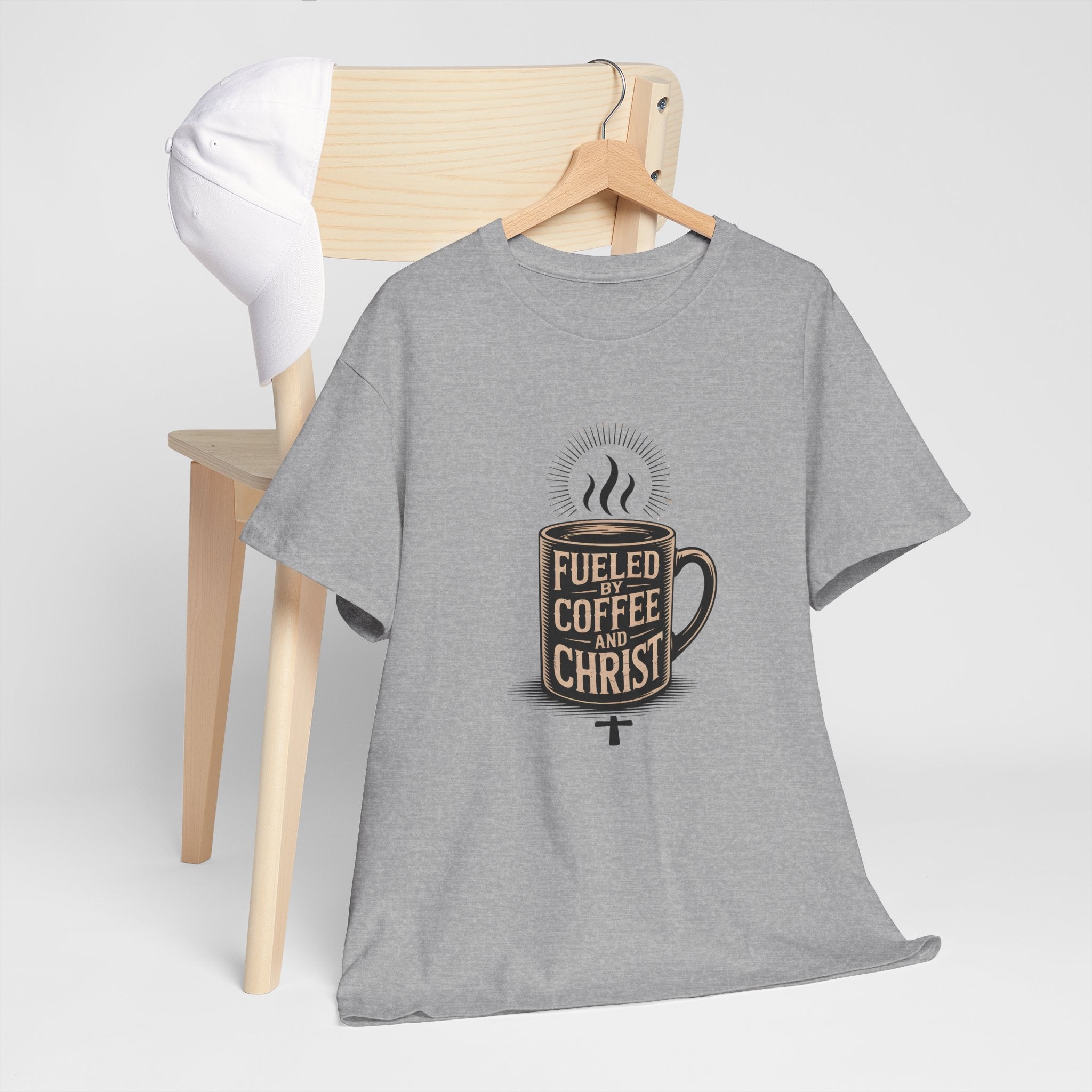 Fueled by Coffee and Christ - Casual Worship T-Shirt