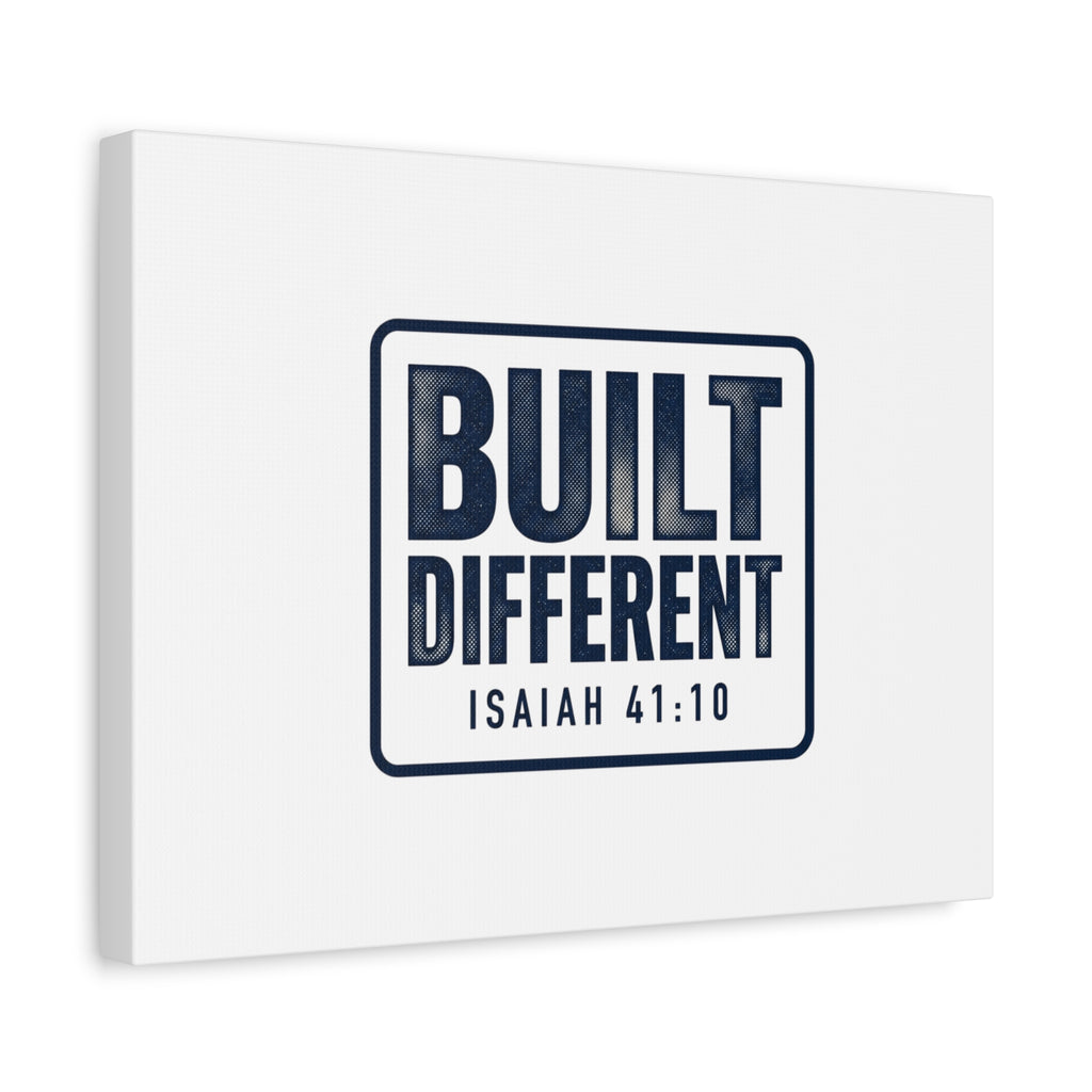 Built Different Isaiah 41:10 Canvas Wall Art