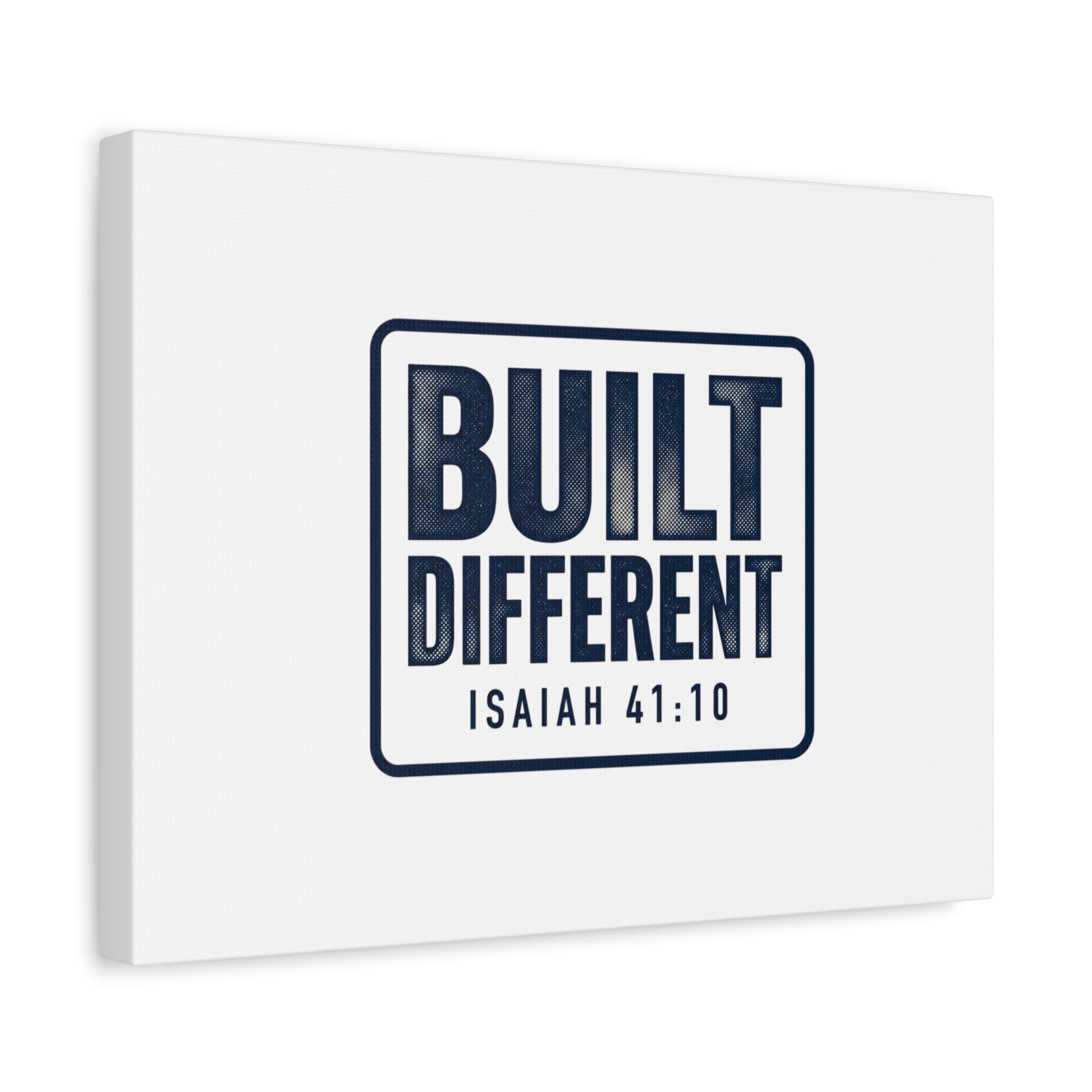 Built Different Isaiah 41:10 Canvas Wall Art