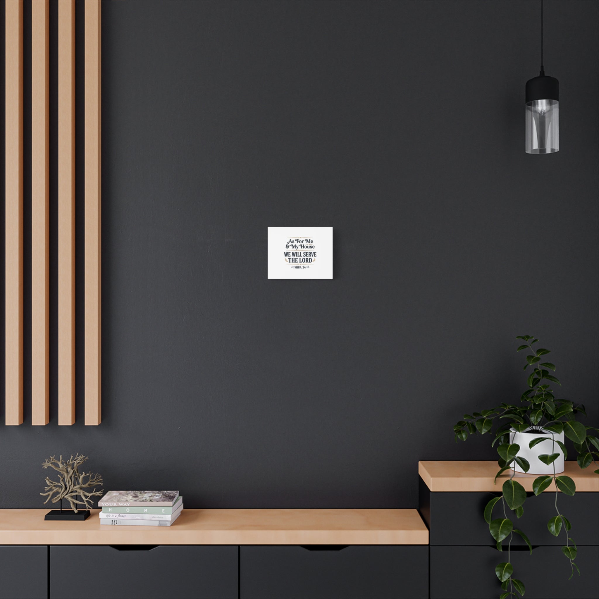 Canvas Wall Art – “As For Me & My House We Will Serve the Lord” (Joshua 24:15)