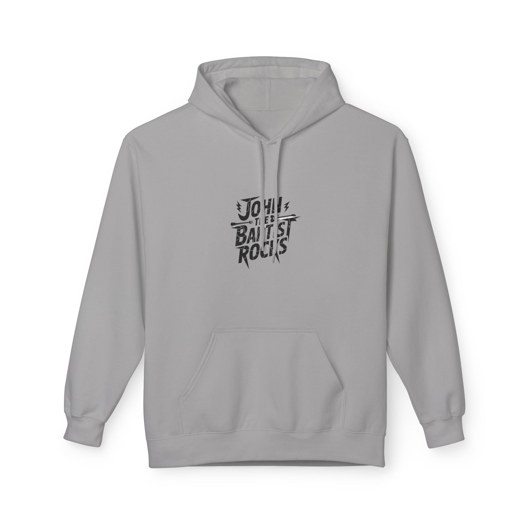 John the Baptist Rocks Hoodie — Christian Faith Graphic Pullover