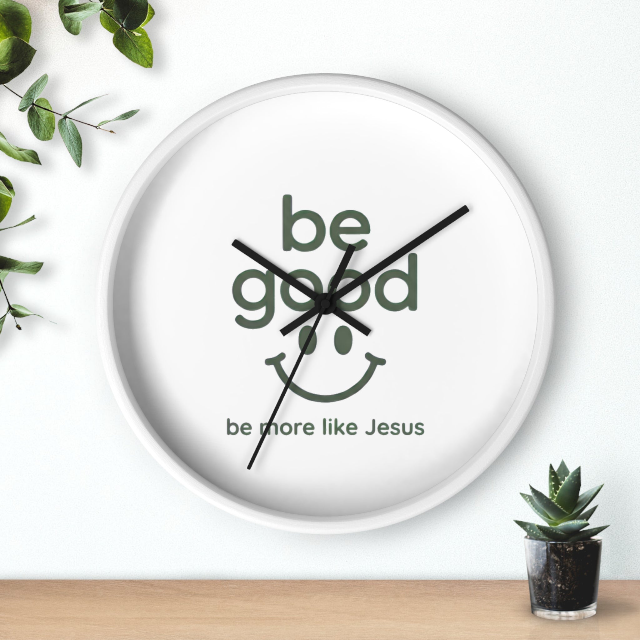 Wall Clock — “Be Good” Christian Inspirational Clock (Be More Like Jesus)
