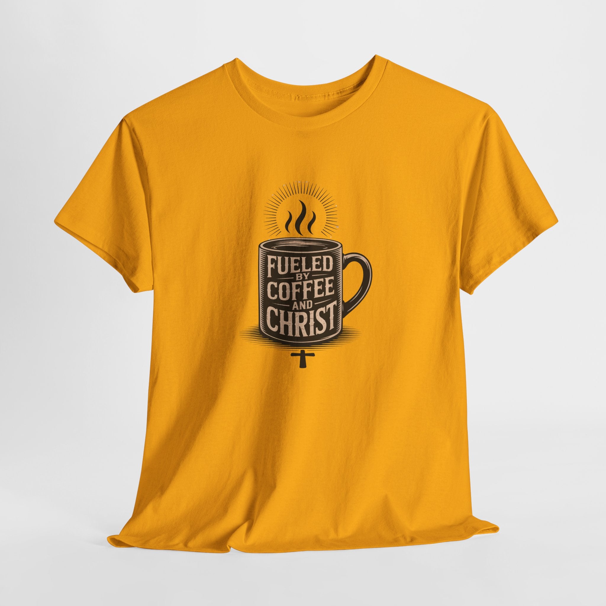 Fueled by Coffee and Christ - Casual Worship T-Shirt