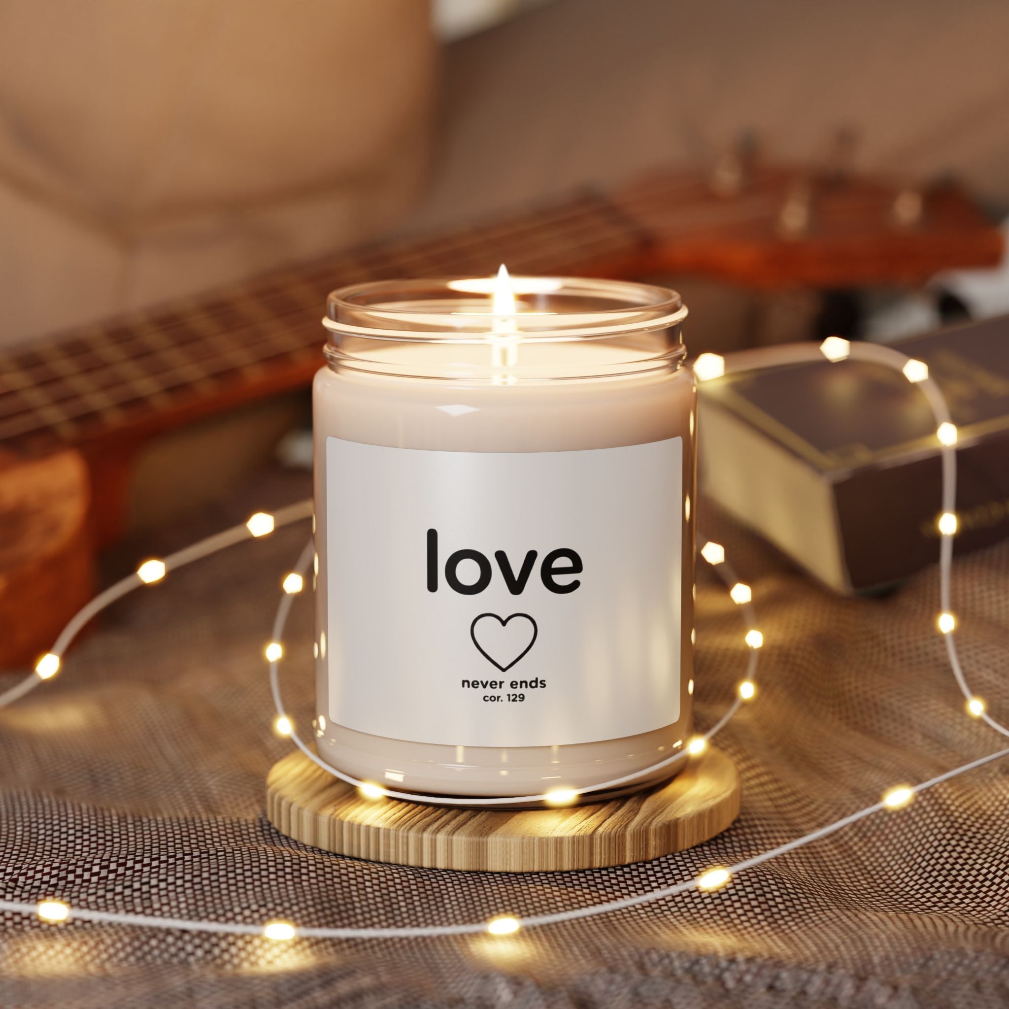 Soy Candle — "Love Never Ends" 9oz Scented Jar Candle