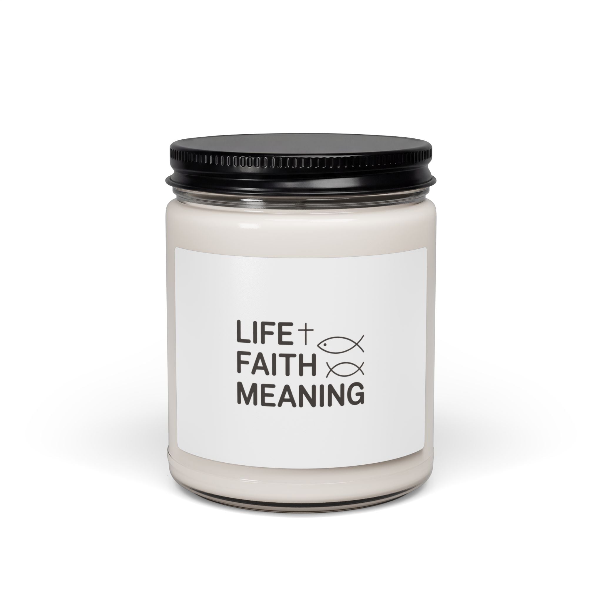 Faith & Meaning Soy Candle — 9oz Scented Jar (Life + Faith Meaning)