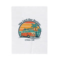 The Lord our Saviour Retro Sunset Van Blanket | 1970s Analog Sunshine, Vintage Palm Golden Hour