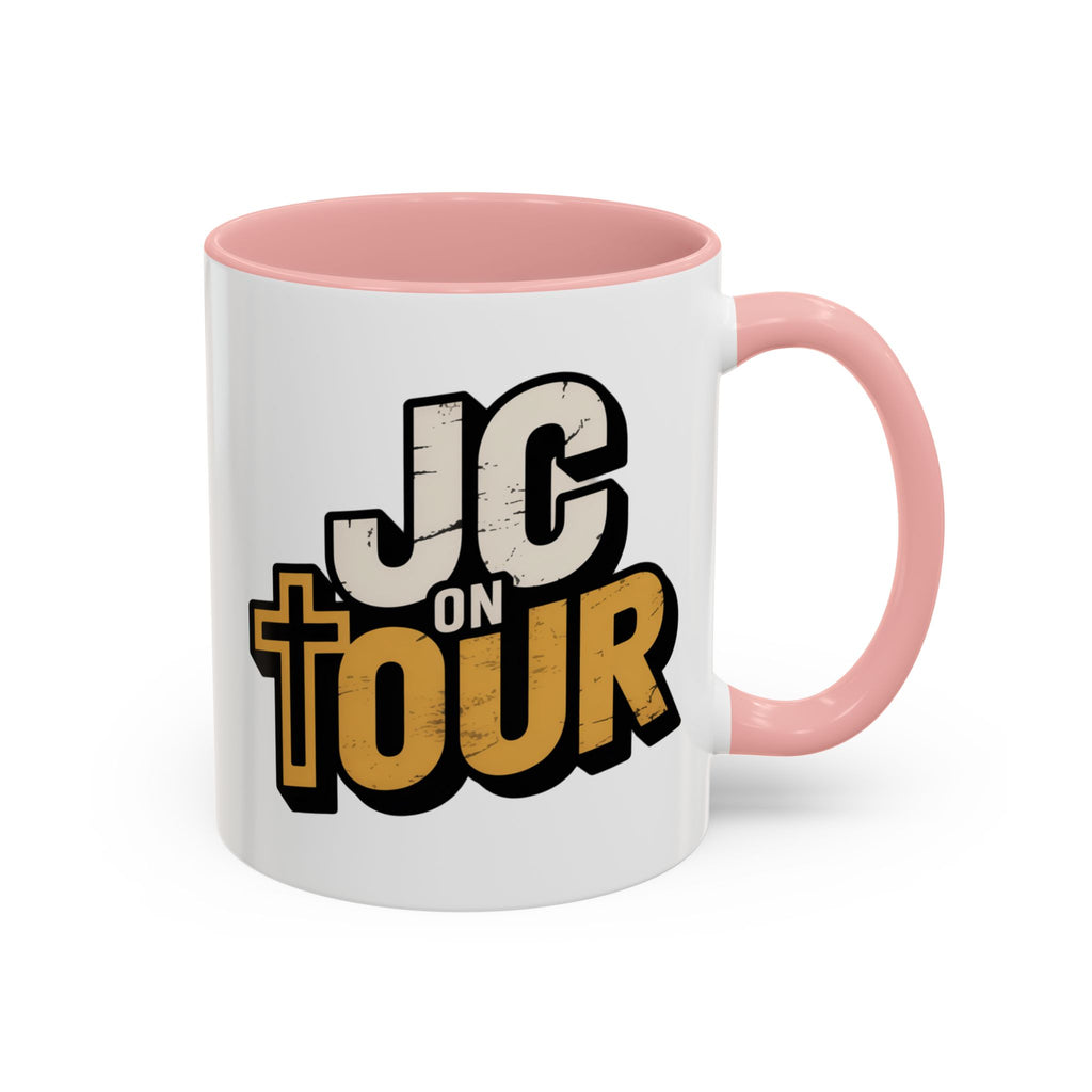 JC on Tour Accent Coffee Mug — Jesus Christ Faith Coffee Cup (11/15oz)