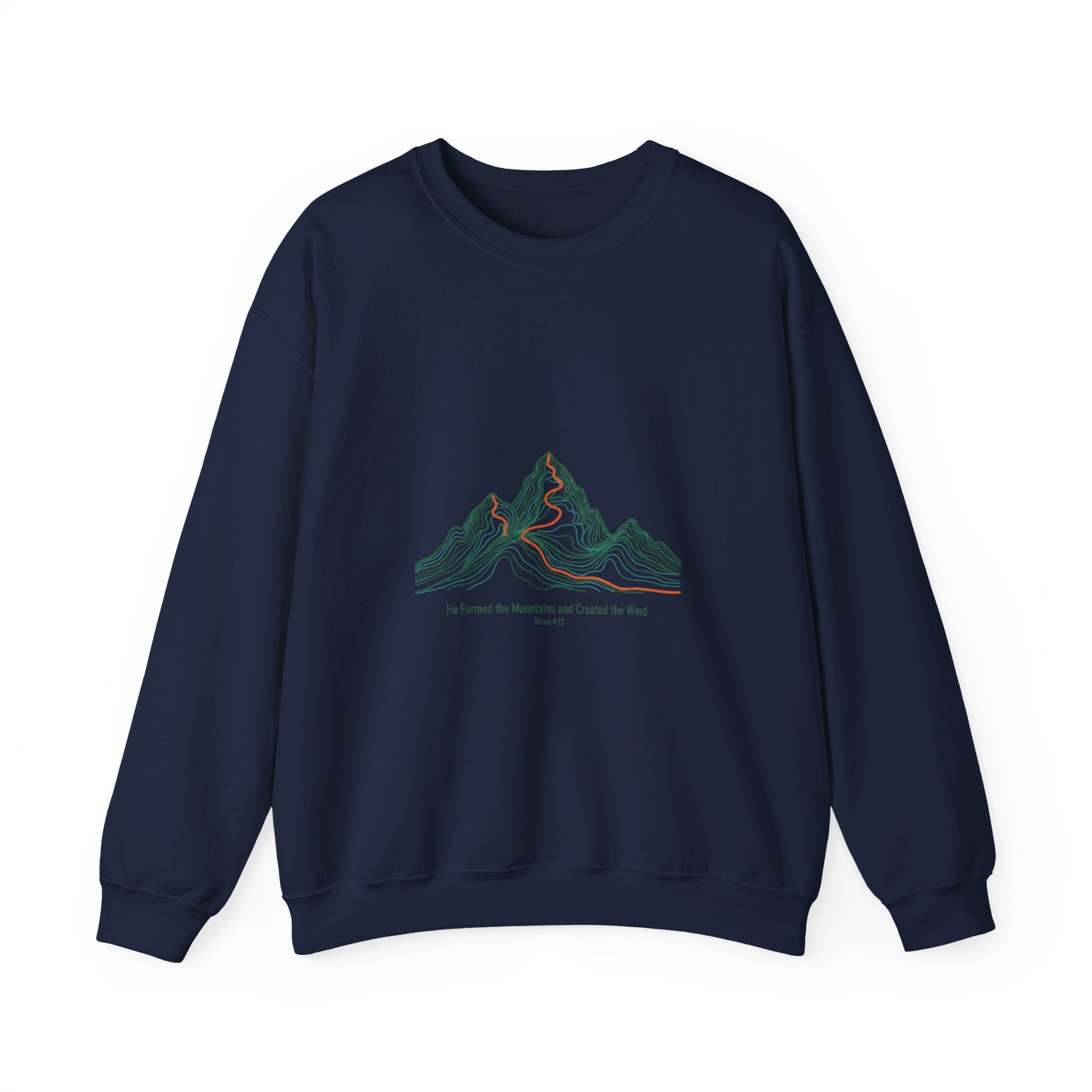 Topographic Contour Mountain Sweatshirt | topographic map print, contour line design