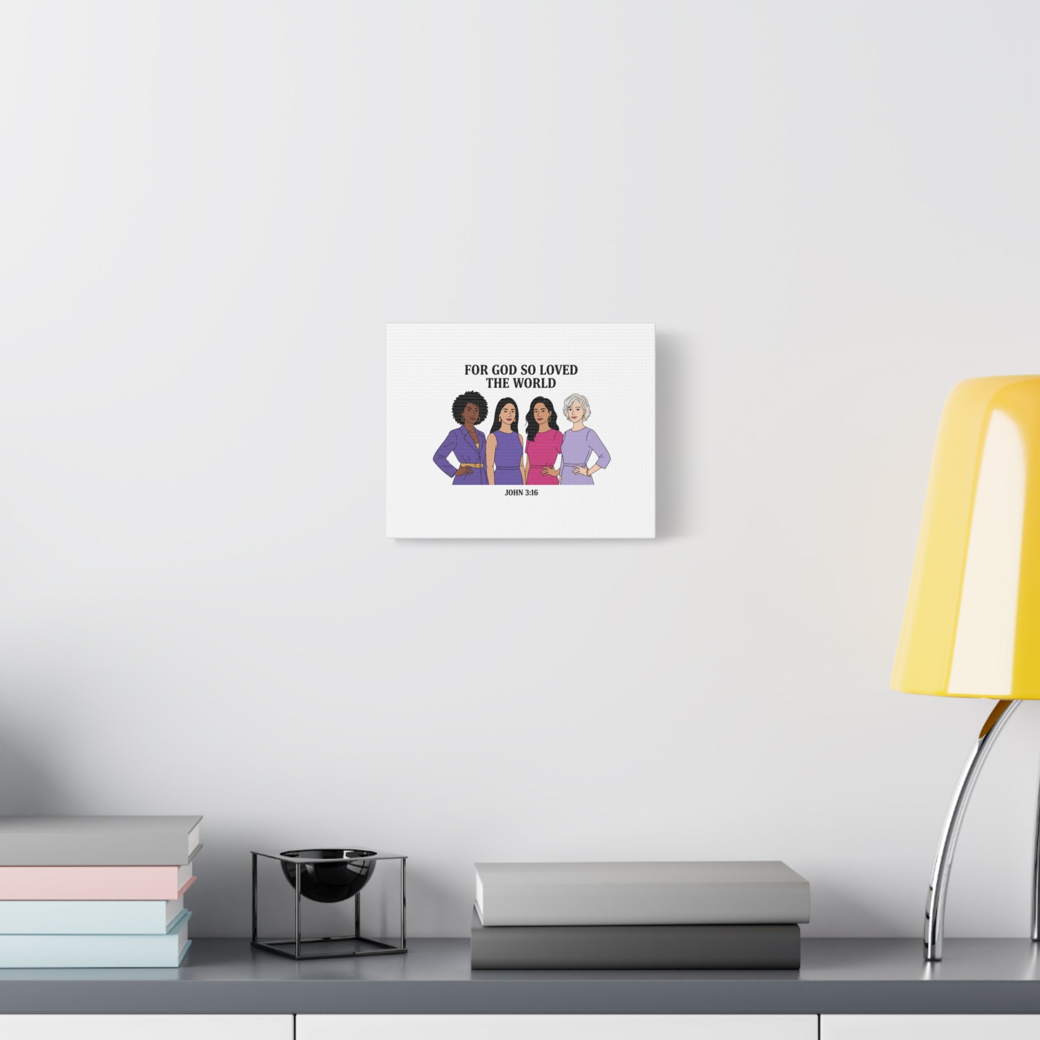 Feminist 'For God So Loved the World' Canvas