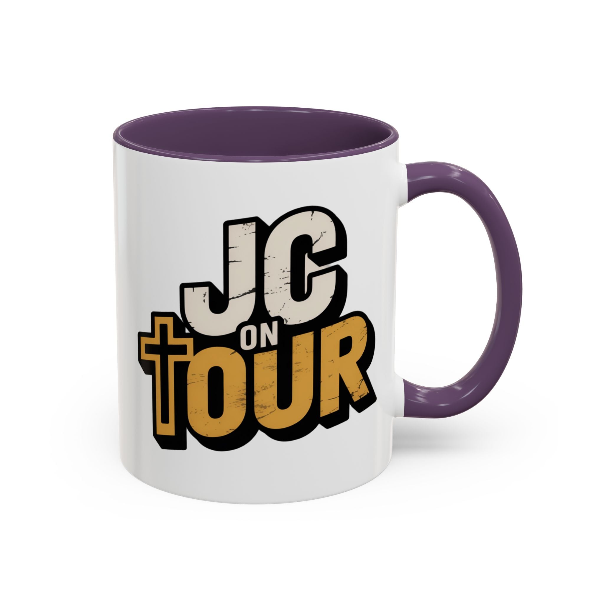 JC on Tour Accent Coffee Mug — Jesus Christ Faith Coffee Cup (11/15oz)