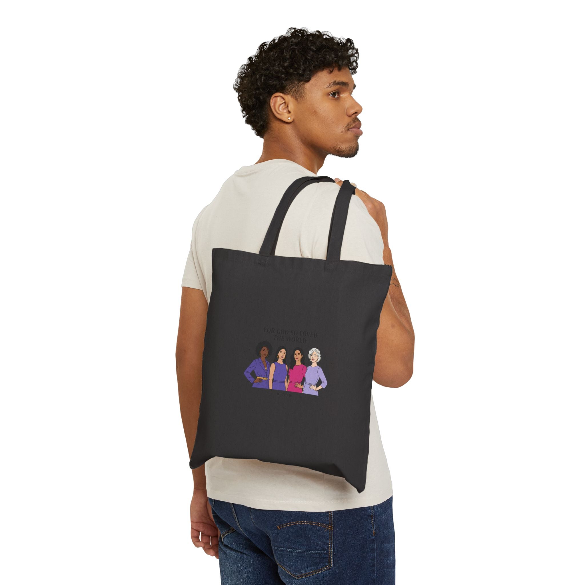 For God so Loved the World Tote | Typography, Equality Design