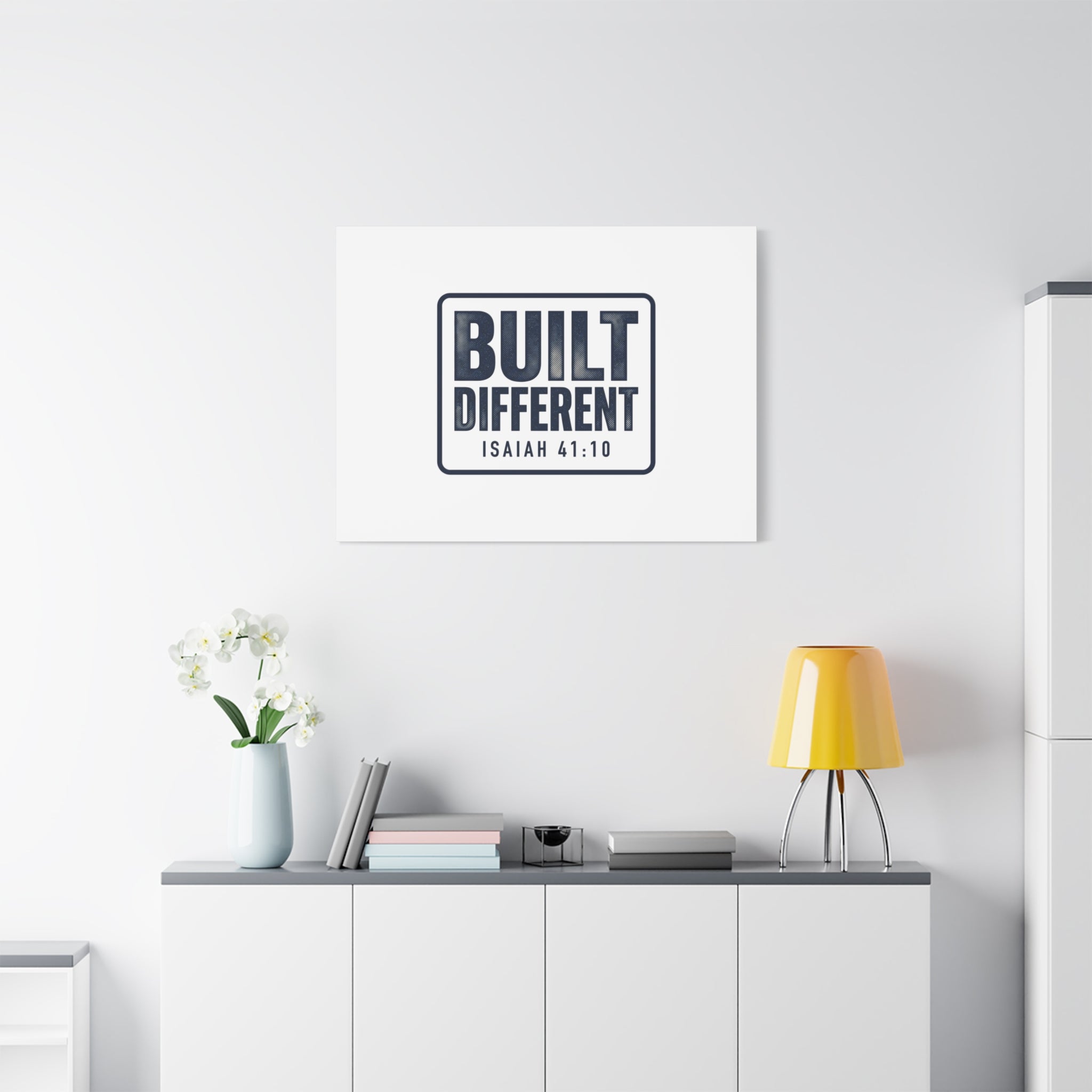 Built Different Isaiah 41:10 Canvas Wall Art