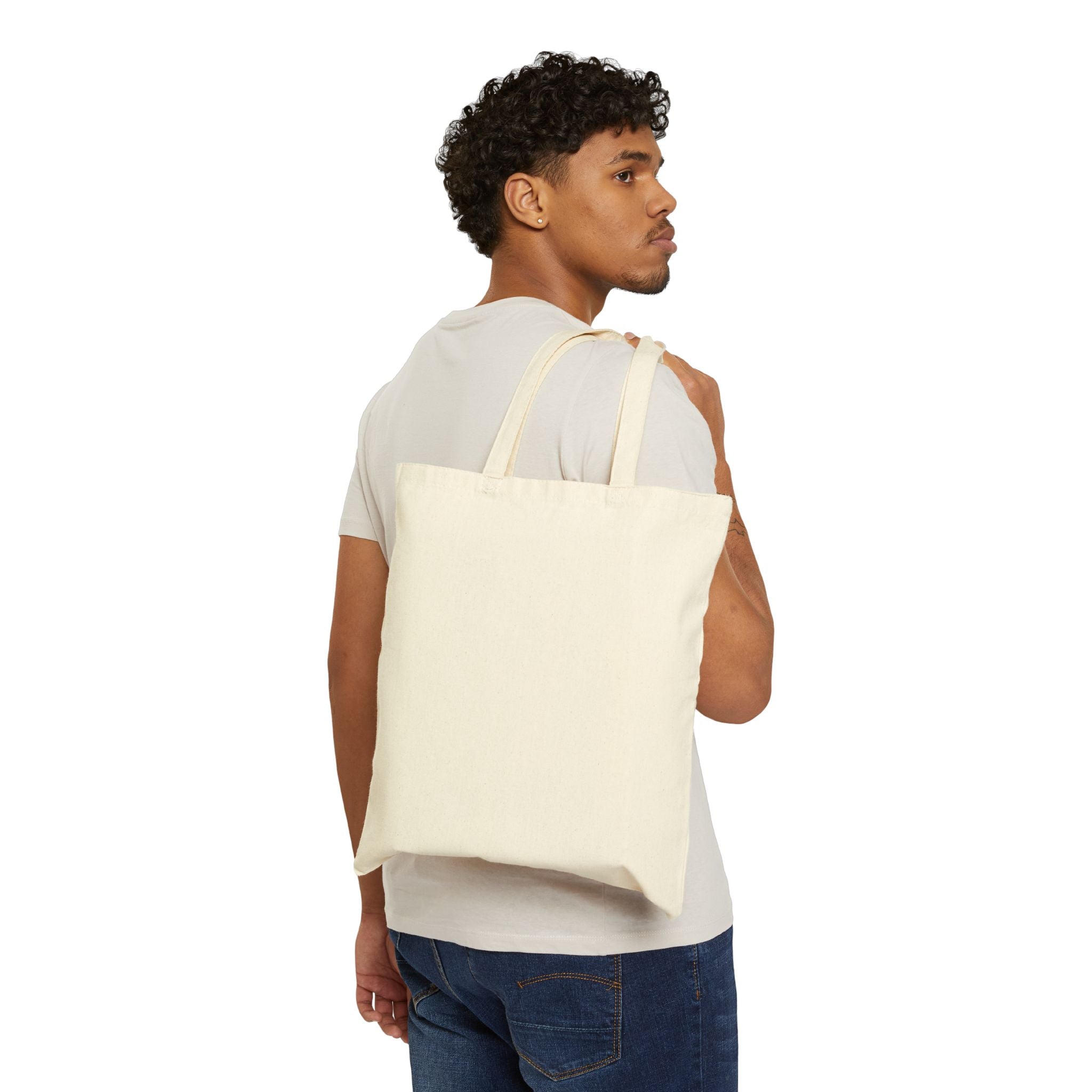 Topographic Mountain Tote Bag — "He Formed the Mountains and Created the Wind" (Amos 4:13)