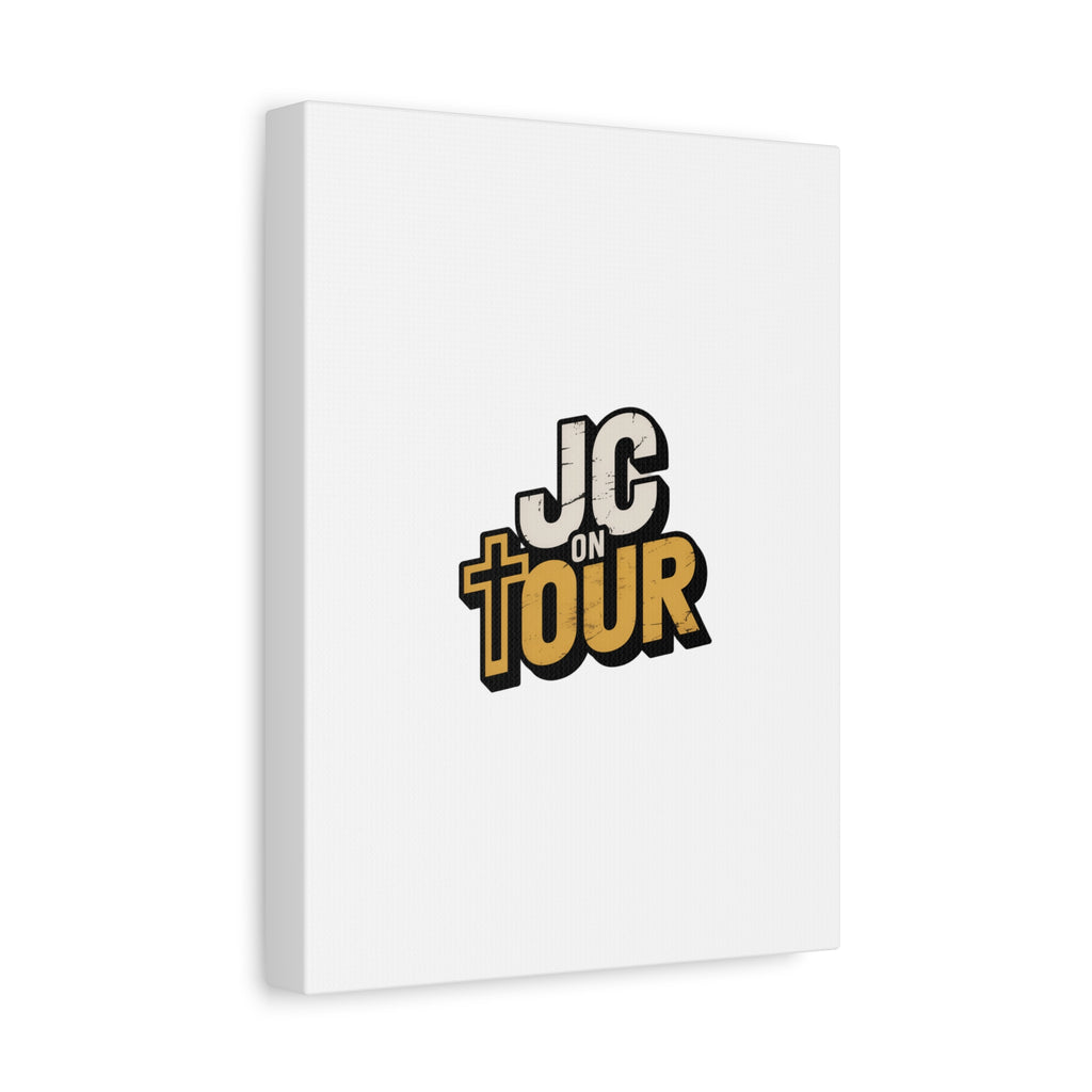 JC on Tour Matte Canvas Wall Art – Christian Faith-Inspired Stretched Canvas