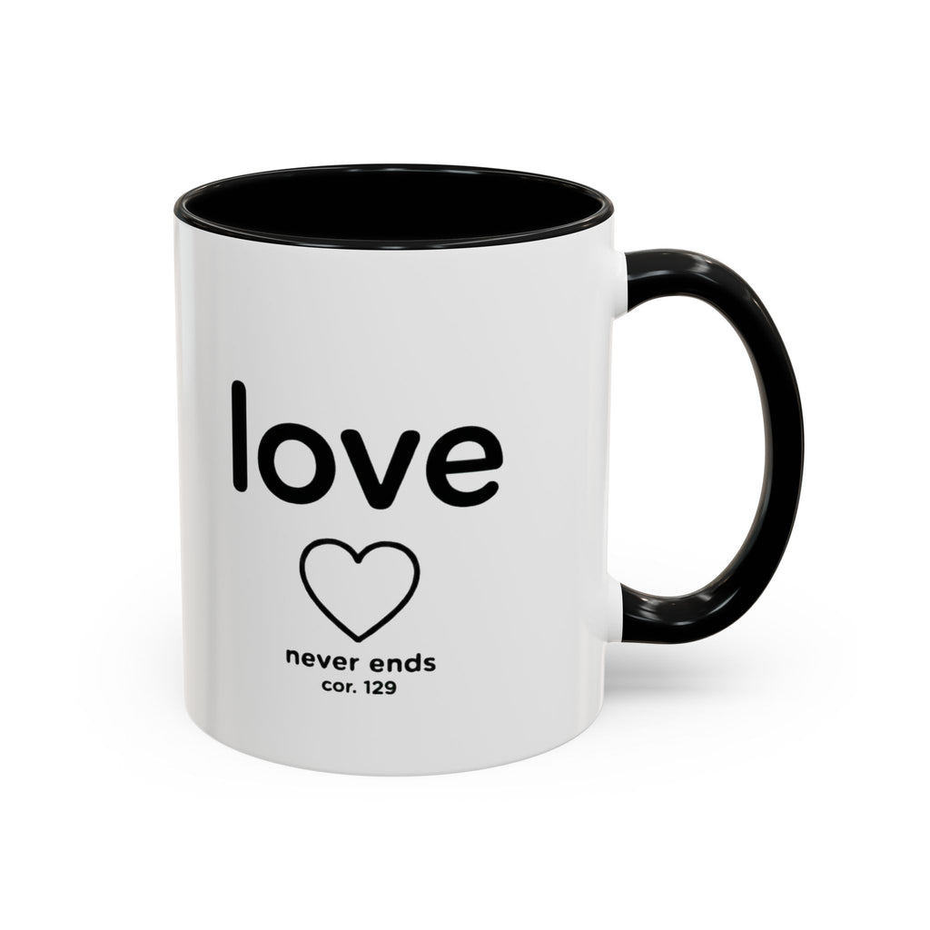 Sip & Smile Love never ends – Inspirational Mug