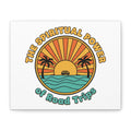 Spiritual Road Trips Canvas | 1970s Sunset Retro Palm Poster